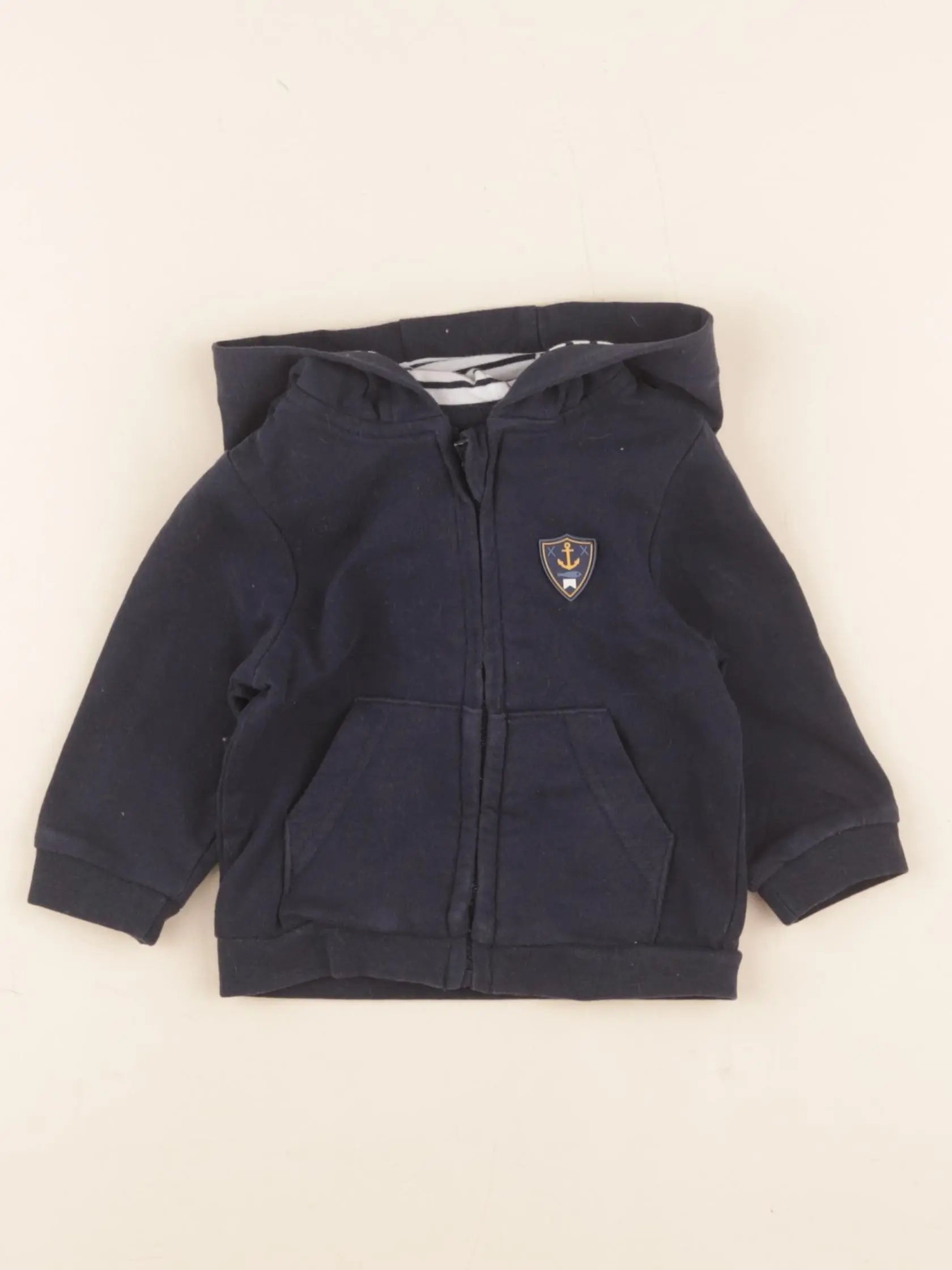 Vertbaudet - sweat bleu - 6 mois