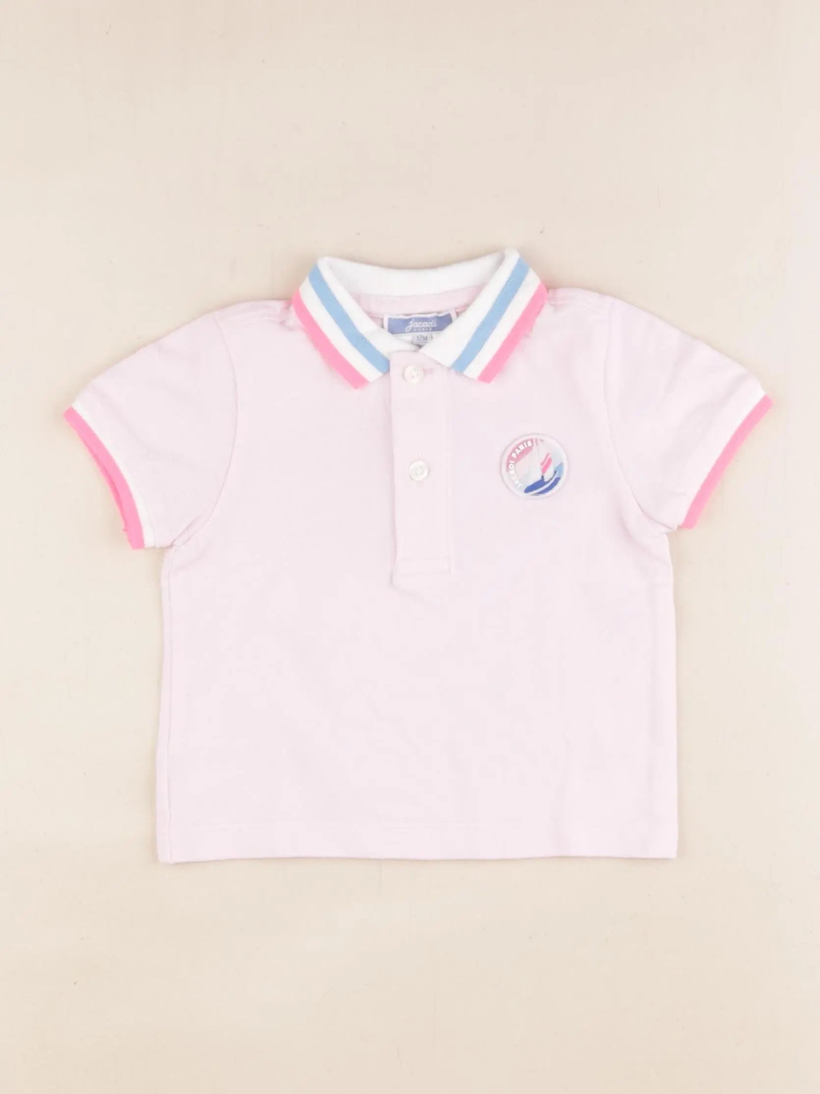 Jacadi - polo rose - 12 mois
