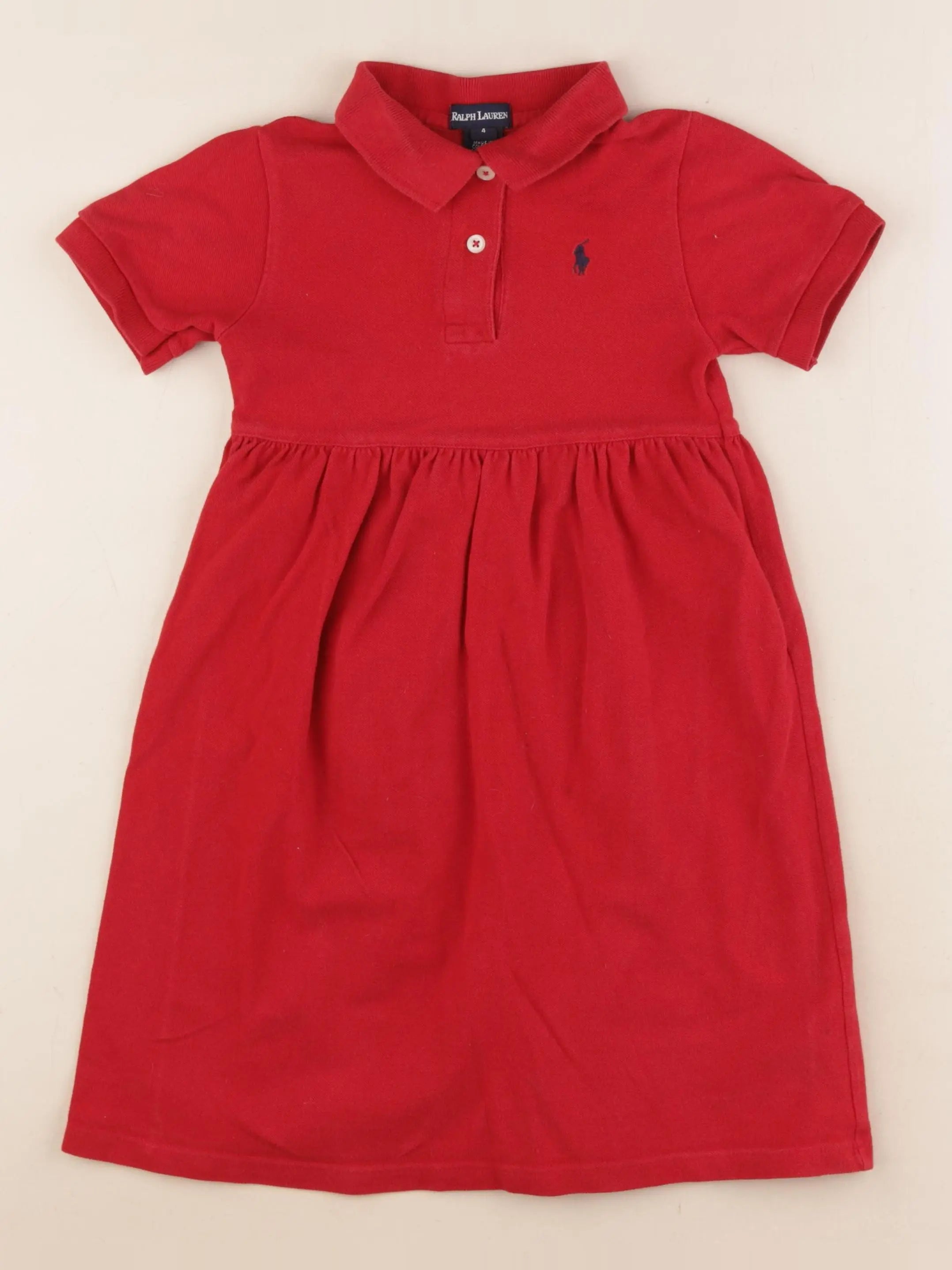 Ralph Lauren - robe rouge - 4 ans