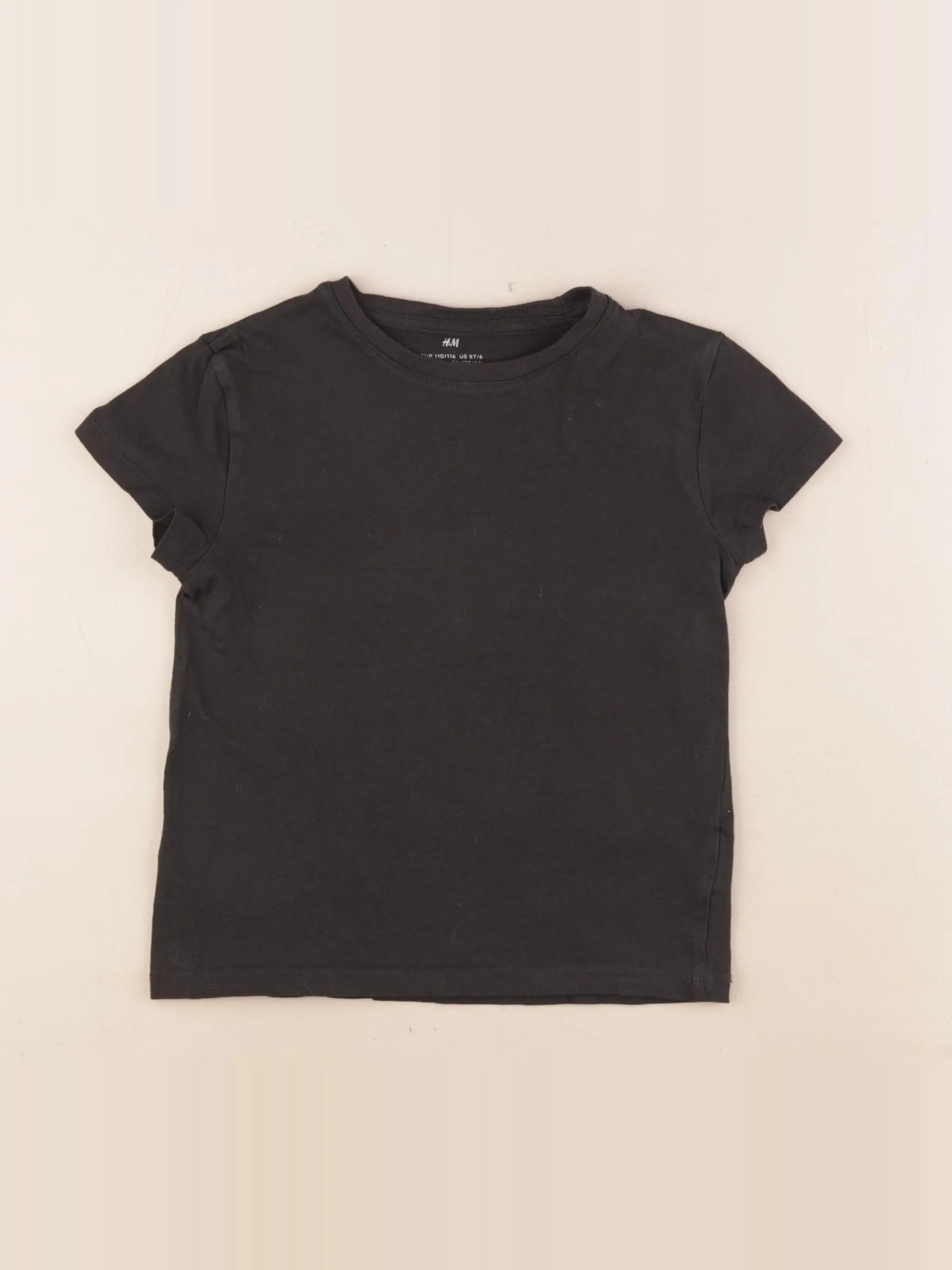 H&M - tee-shirt noir - 4/6 ans