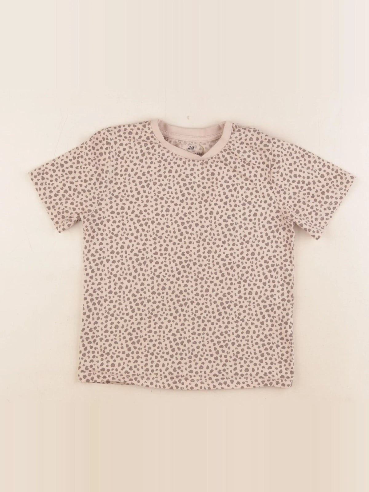 H&M - tee-shirt marron - 4/6 ans
