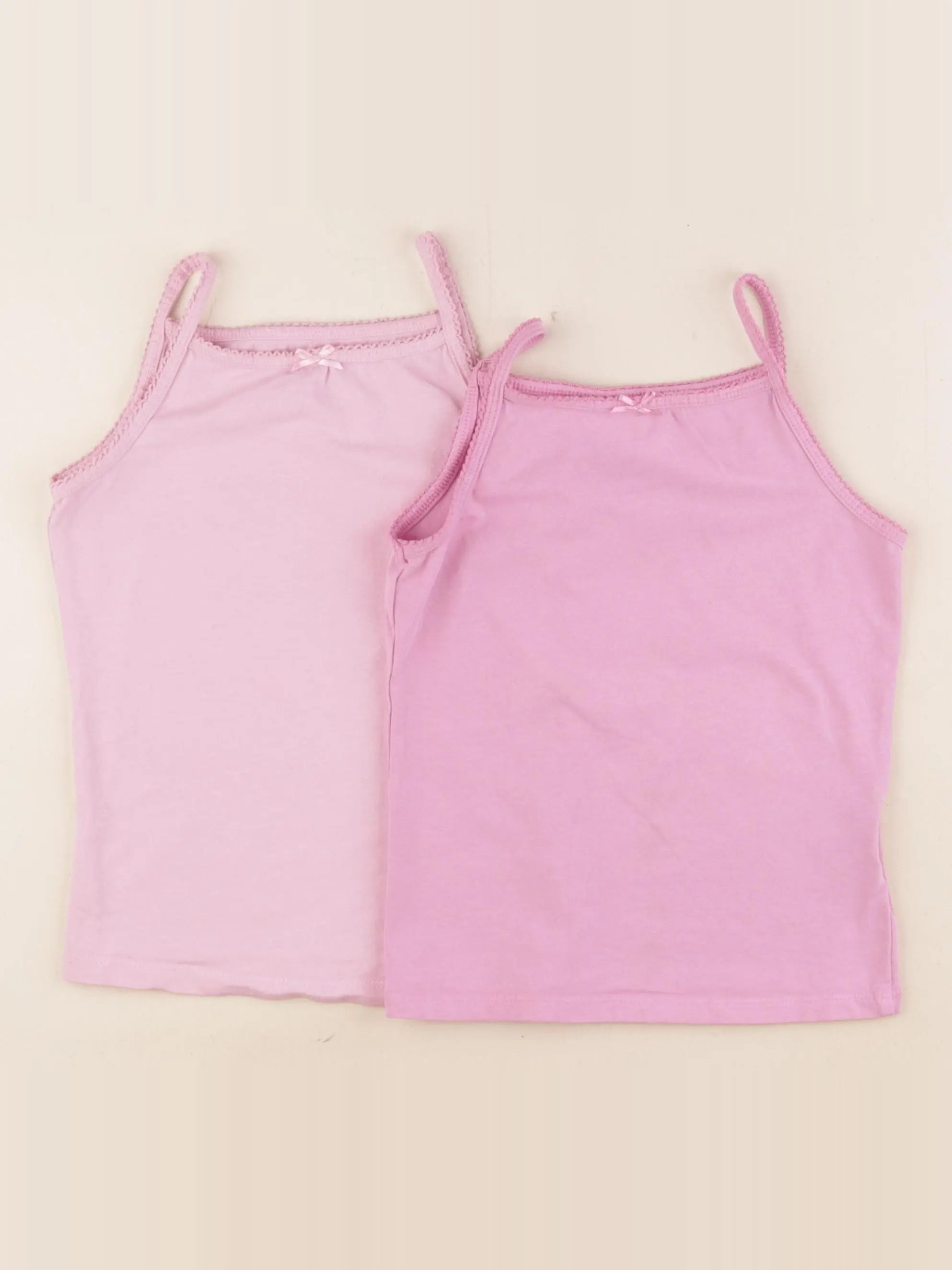 H&M - lot de 2 maillots de corps rose - 4/6 ans