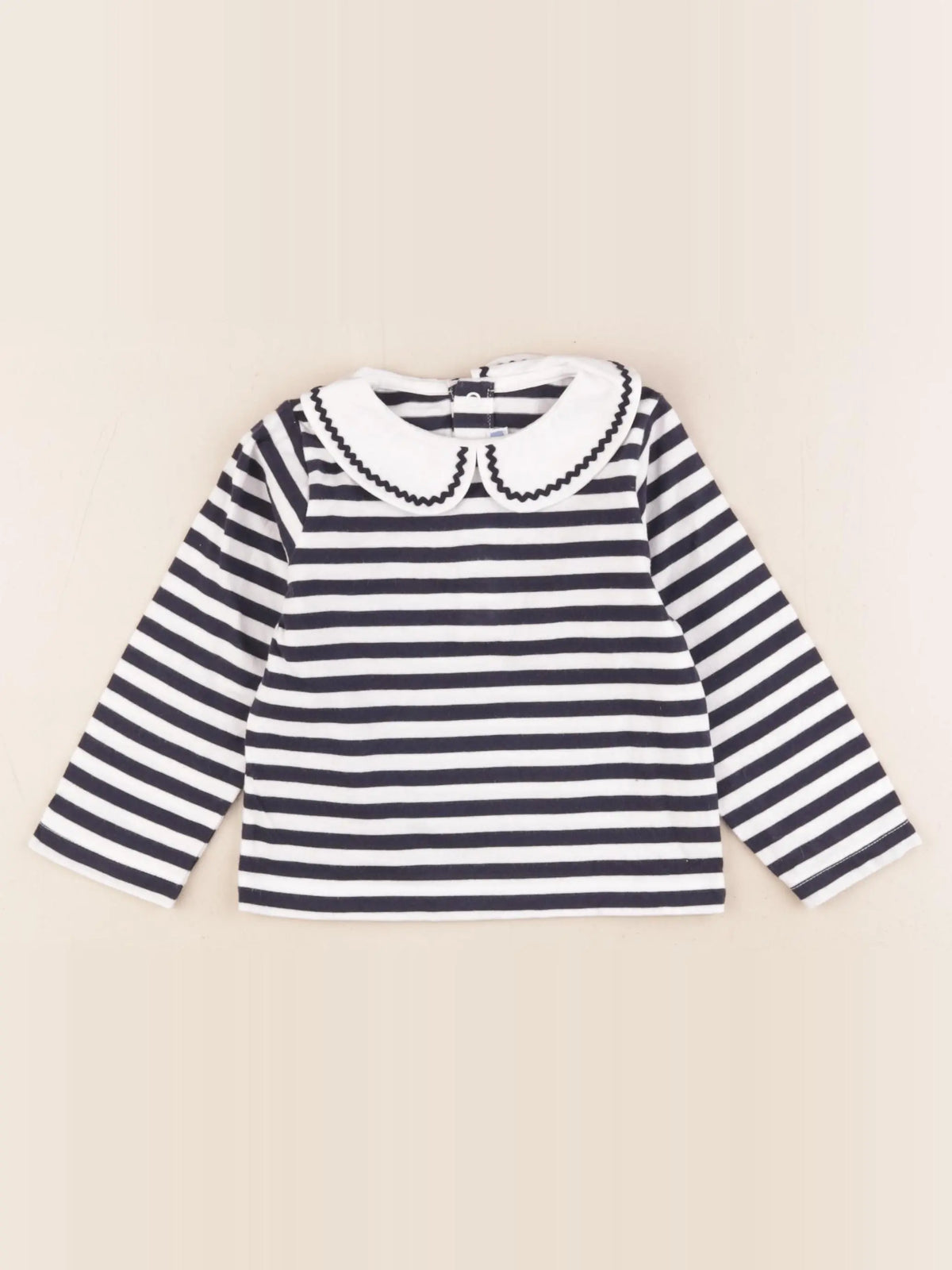 Jacadi - tee-shirt bleu, blanc - 24 mois