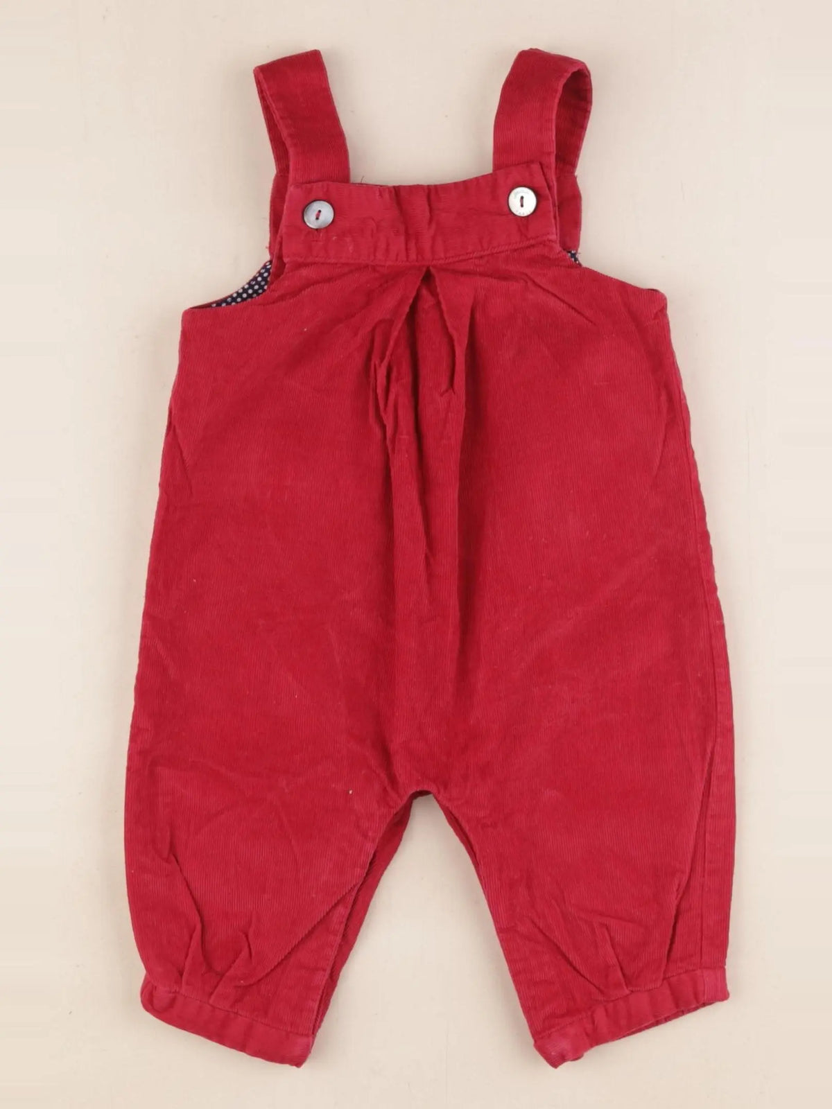 Jacadi - salopette rouge - 6 mois