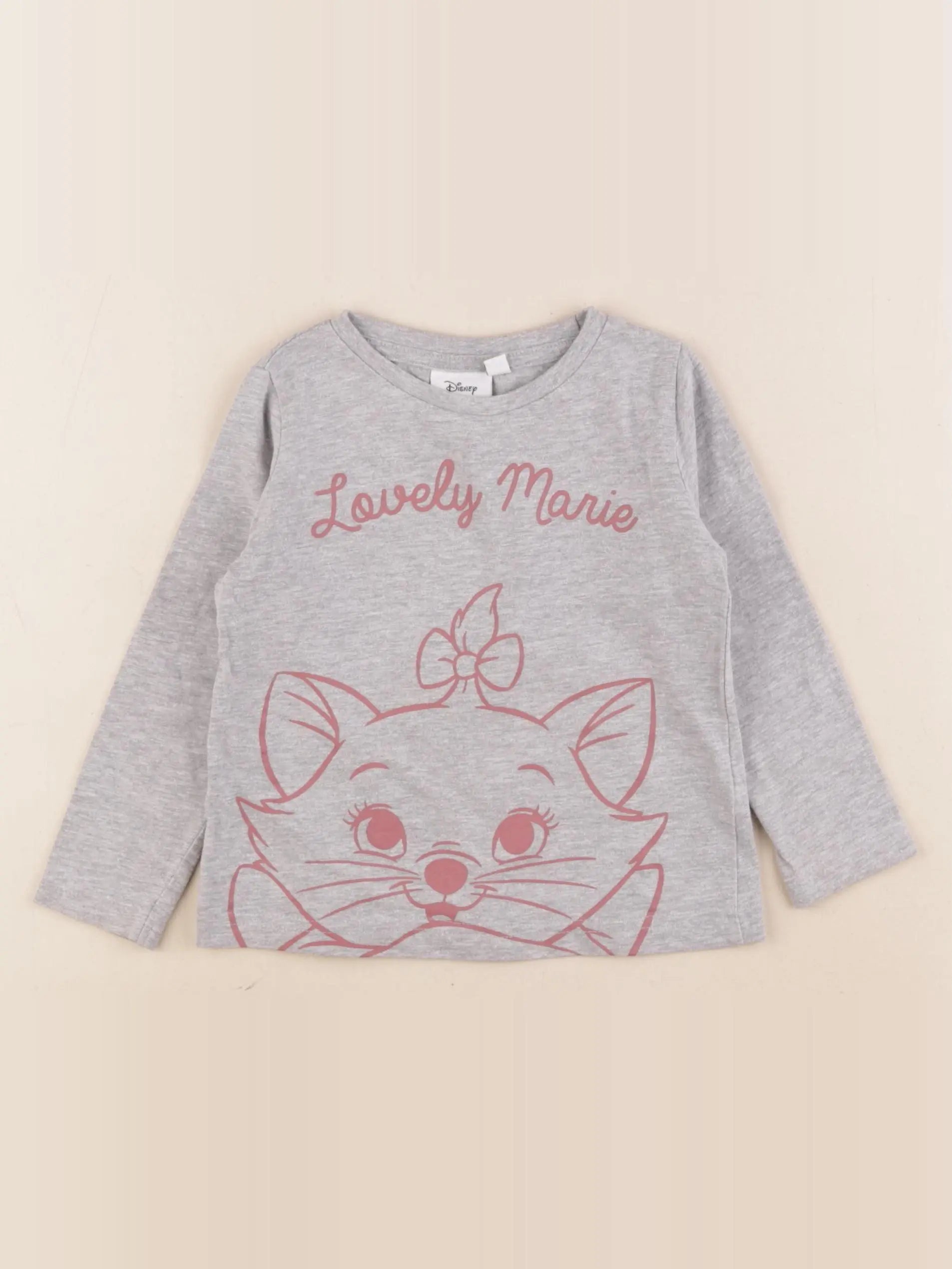 Vertbaudet - tee-shirt gris - 2 ans