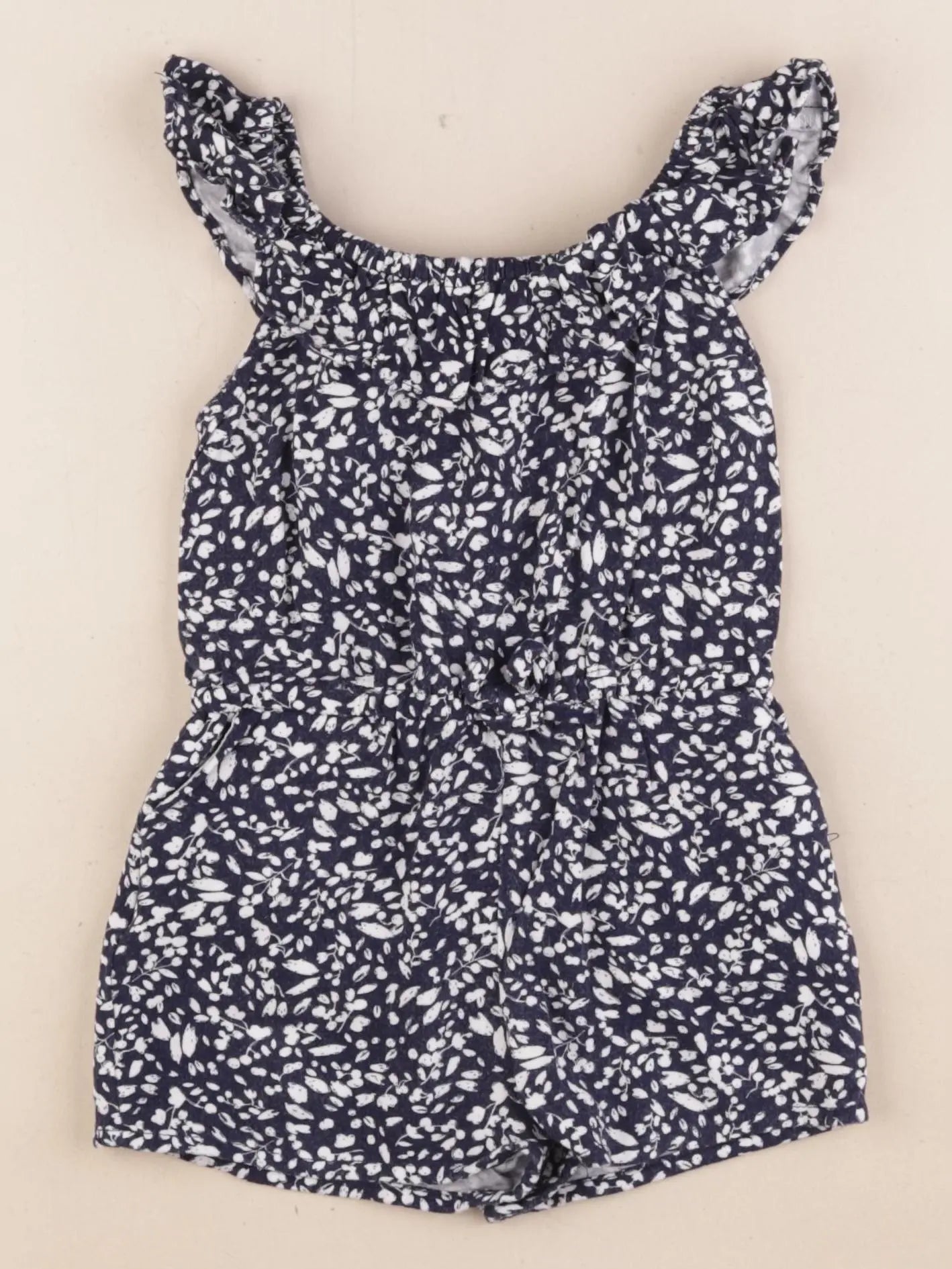 Vertbaudet - combinaison bleu, blanc - 3 ans