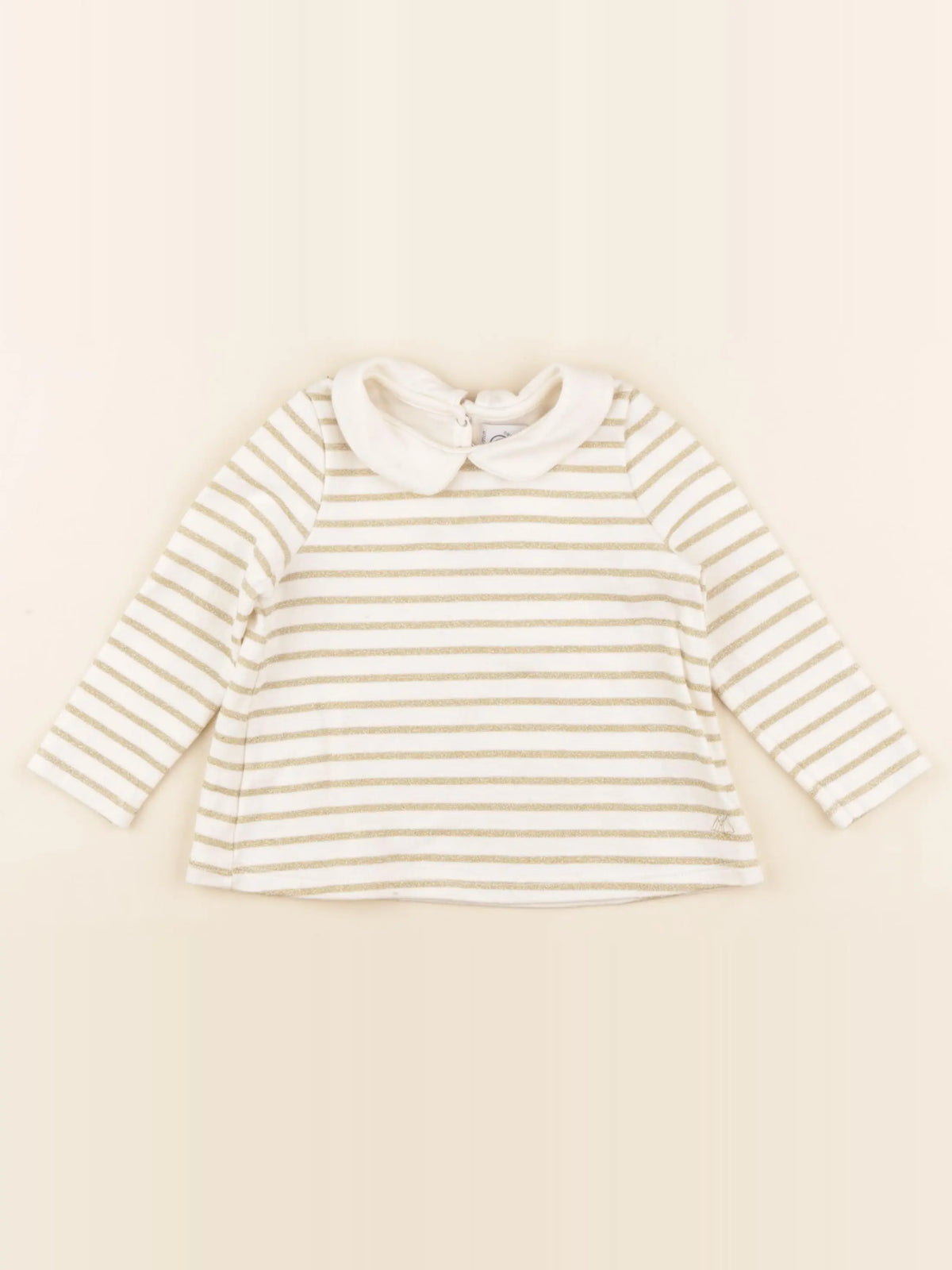 Petit Bateau - tee-shirt beige, or - 18 mois