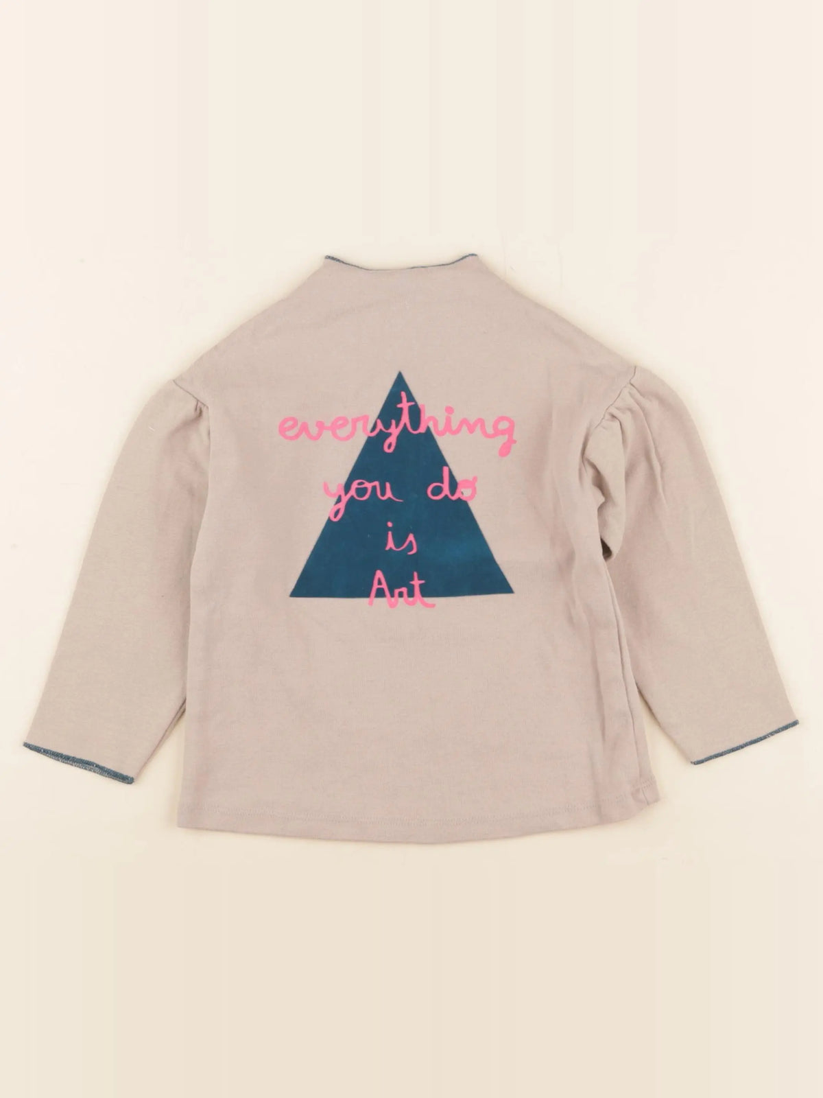 Zara - tee-shirt beige - 12/18 mois