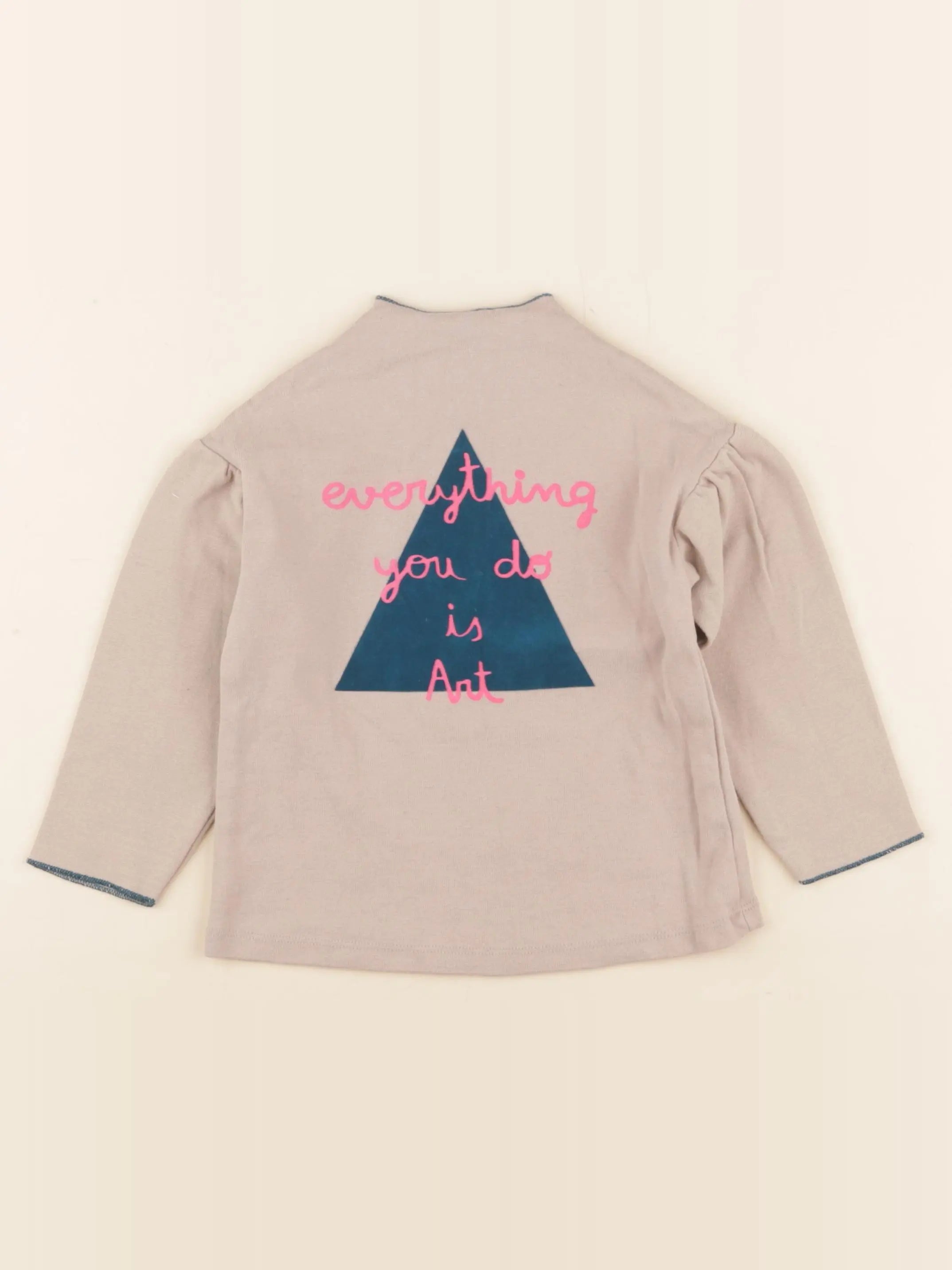 Zara - tee-shirt beige - 12/18 mois