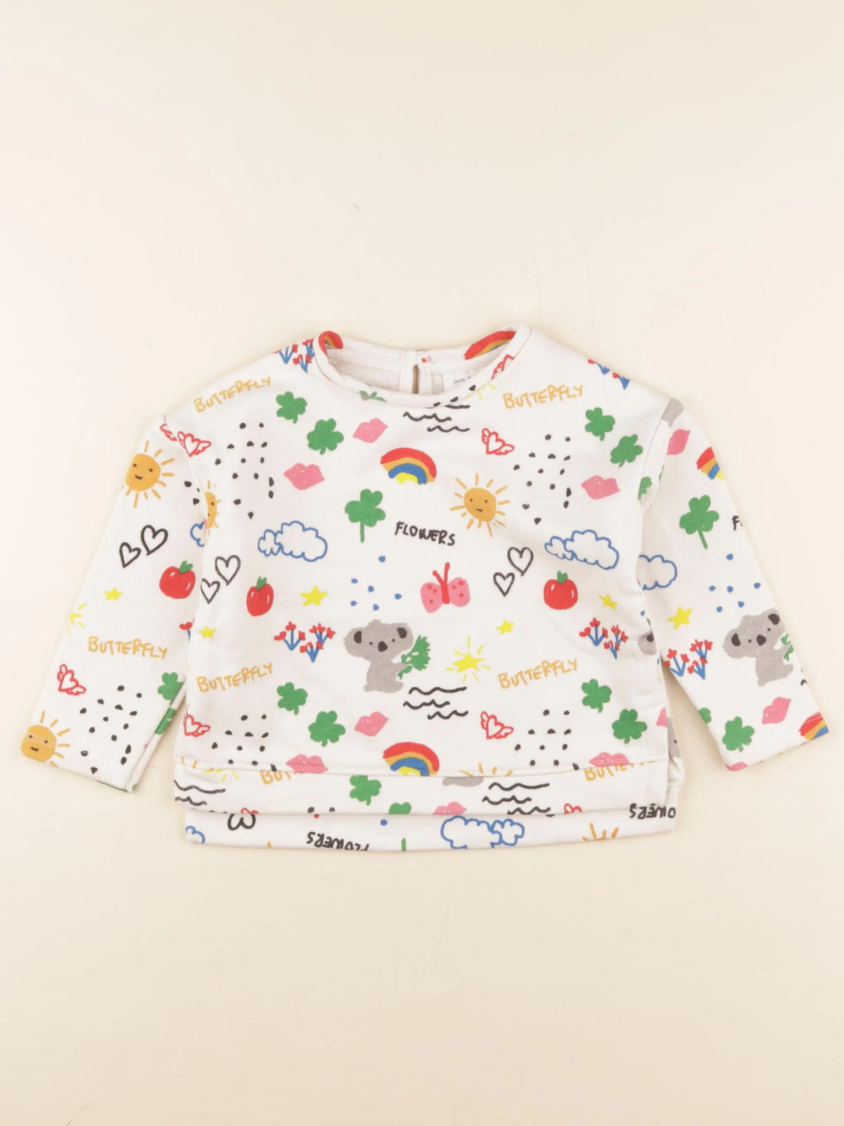 Zara - sweat multicolore - 18/24 mois