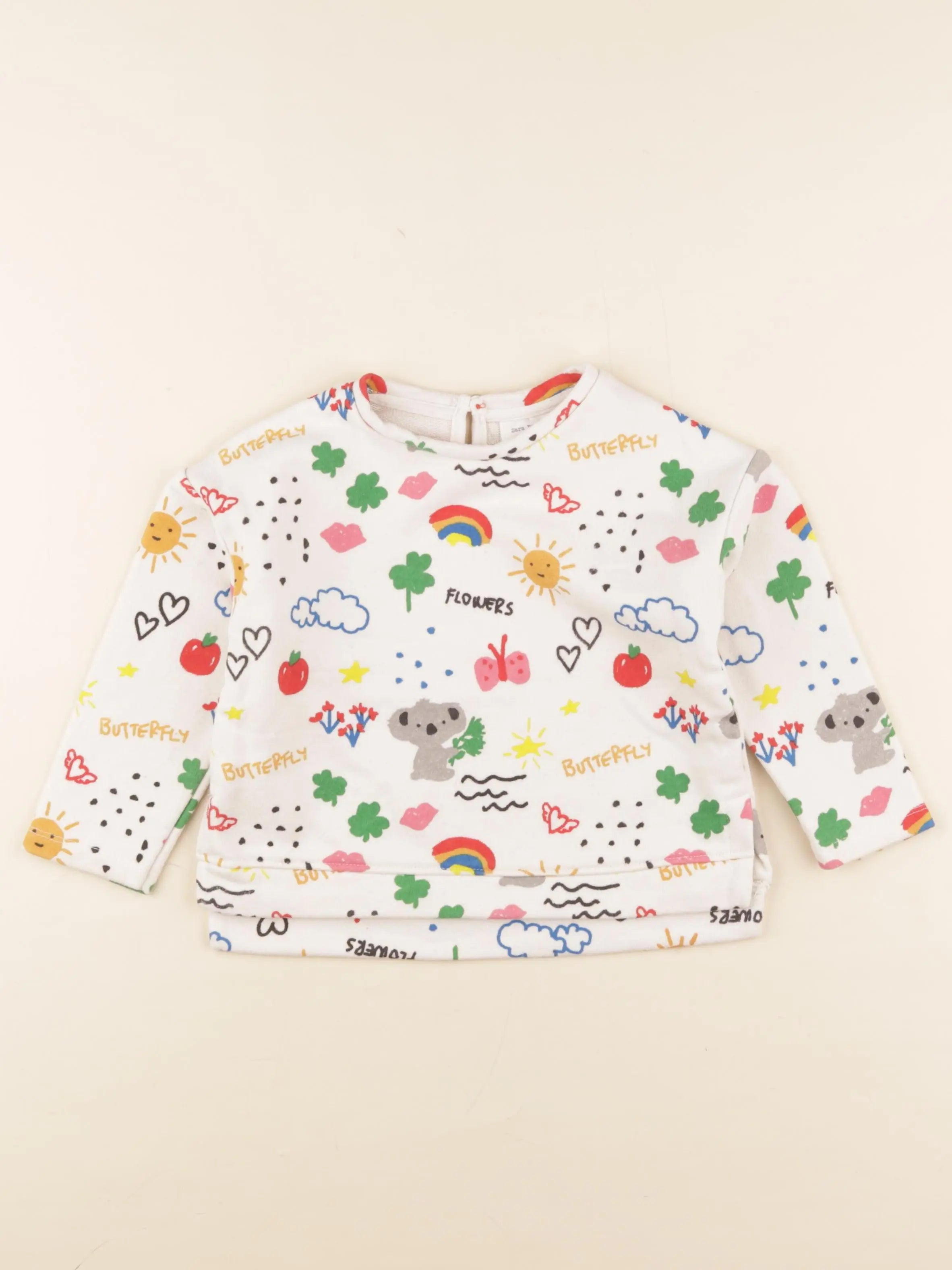 Zara - sweat multicolore - 18/24 mois
