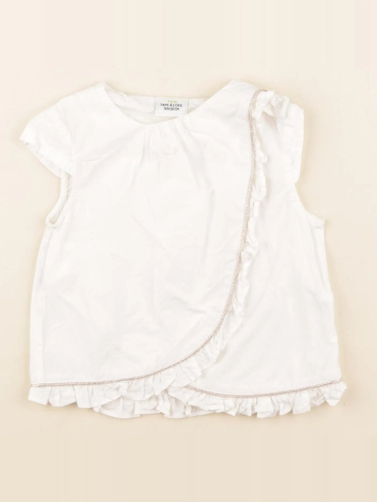 Tape à l'oeil - blouse blanc - 18 mois