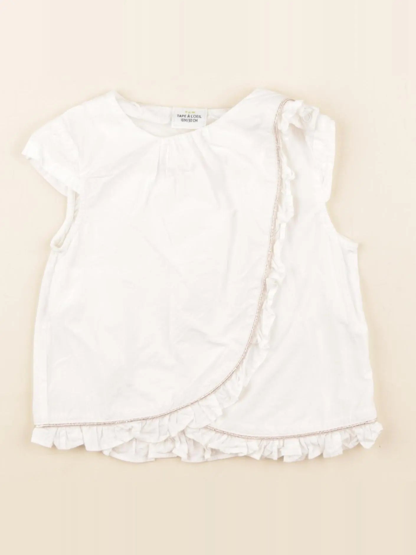 Tape à l'oeil - blouse blanc - 18 mois