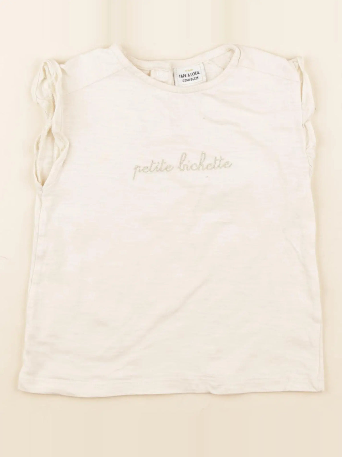Tape à l'oeil - tee-shirt beige - 24 mois