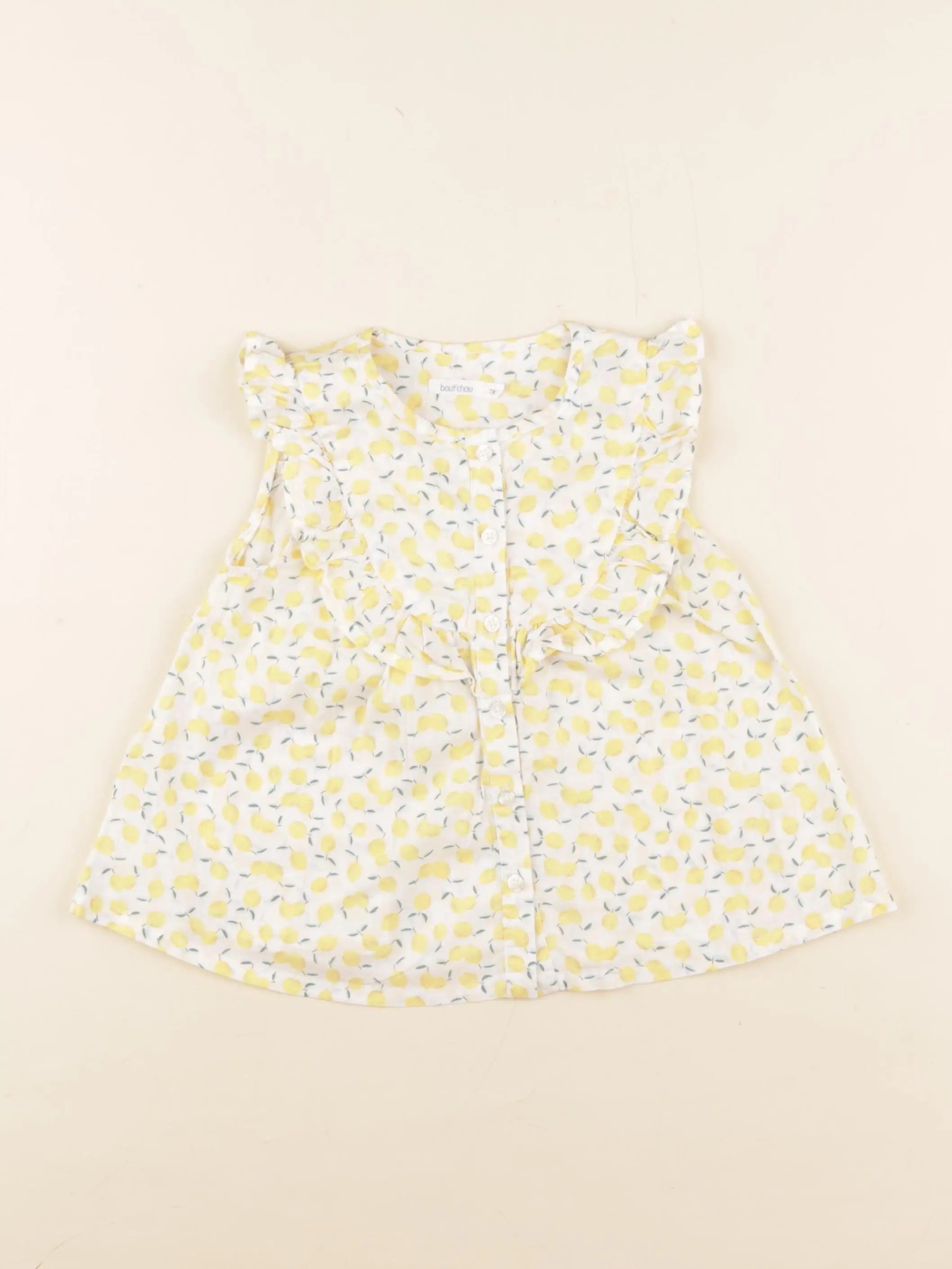 Boutchou - blouse jaune - 24 mois