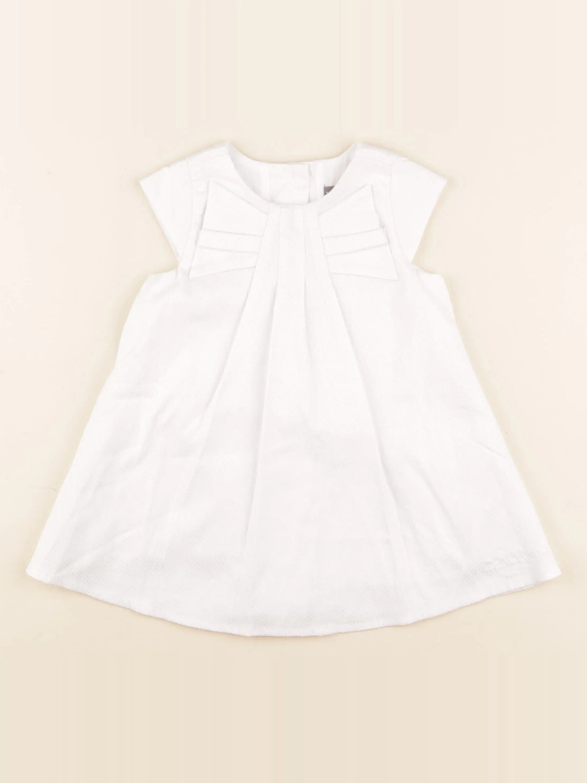 Vertbaudet - robe blanc - 18 mois