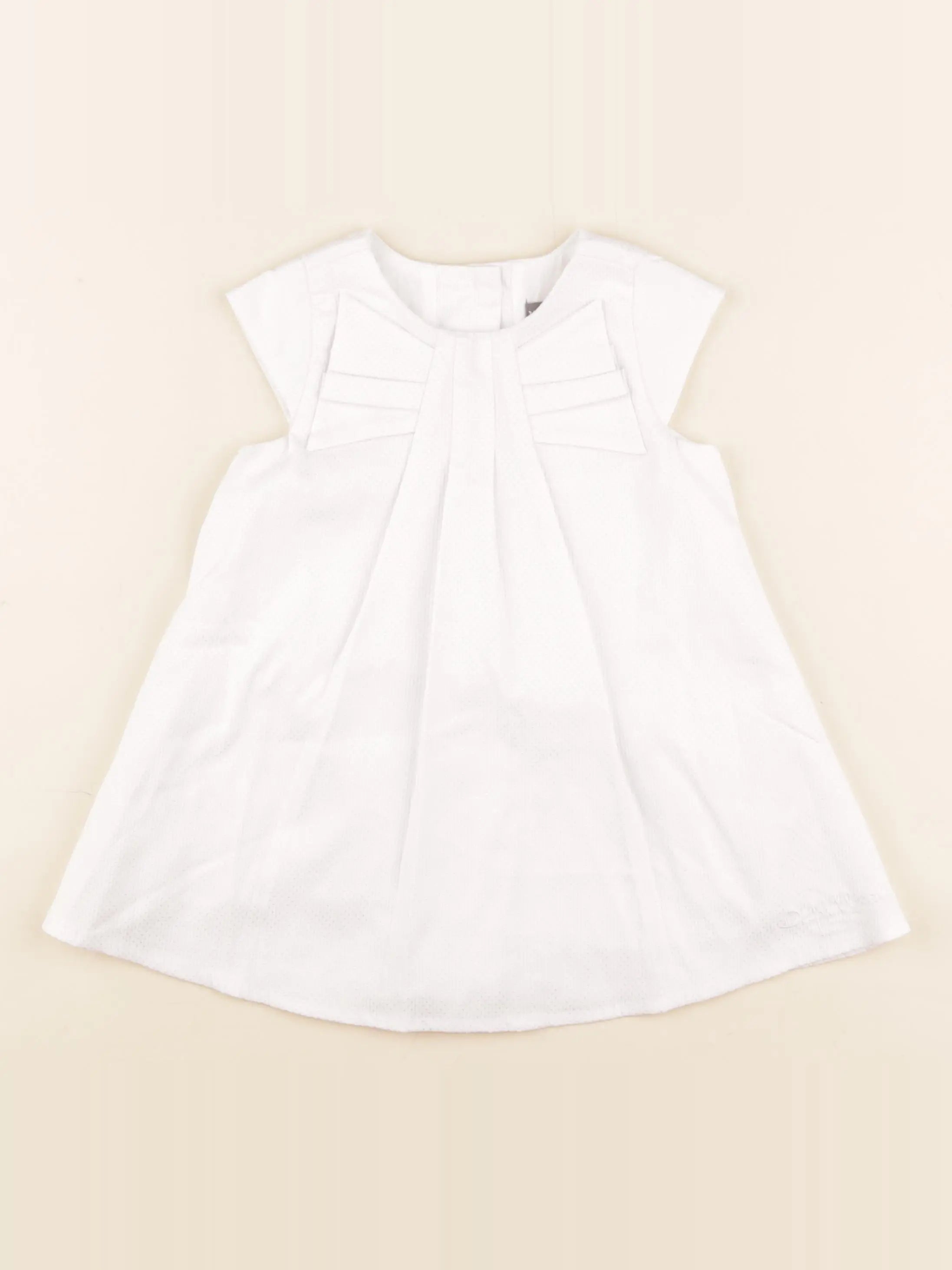 Vertbaudet - robe blanc - 18 mois