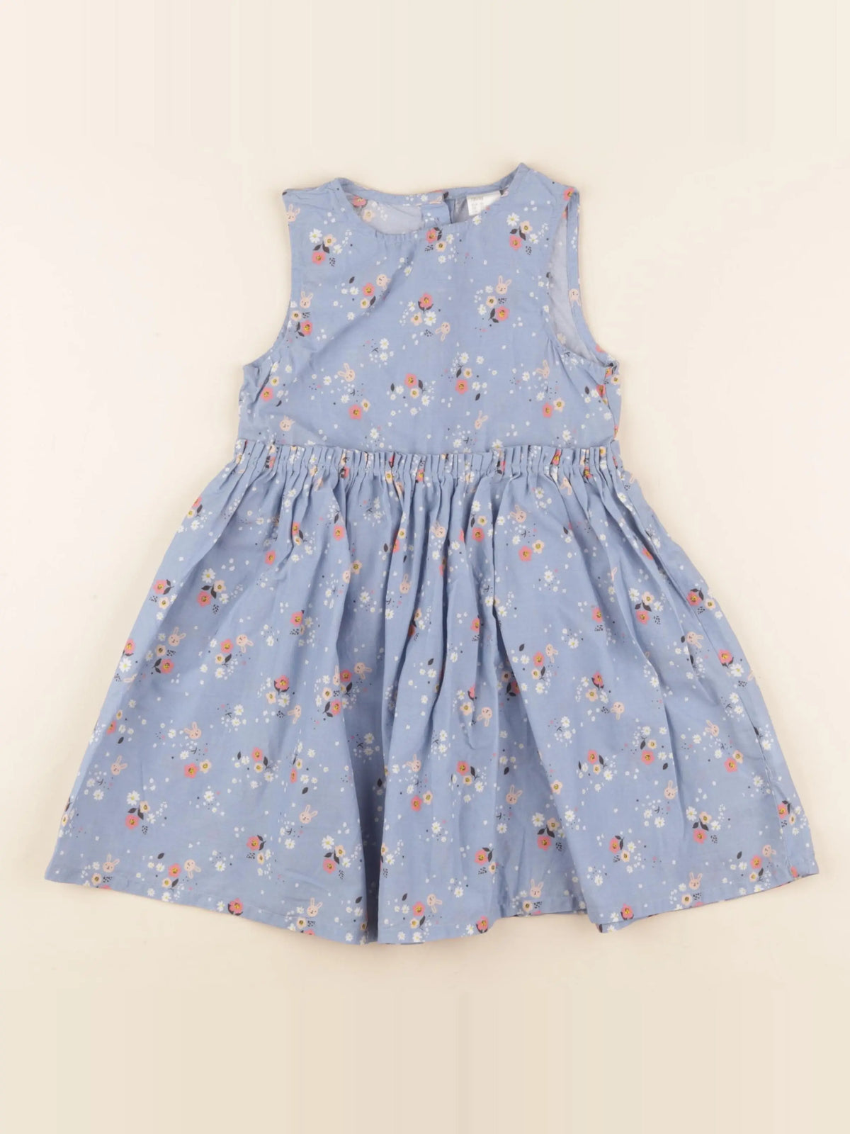 H&M - robe bleu - 18/24 mois
