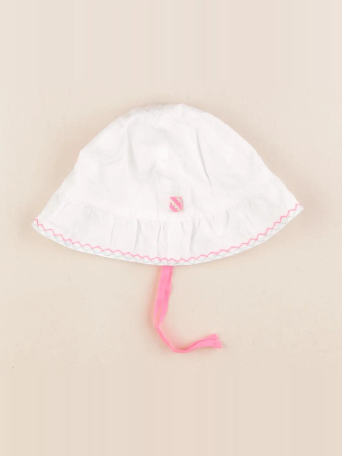 Billie Blush - chapeau blanc, rose - 12/24 mois