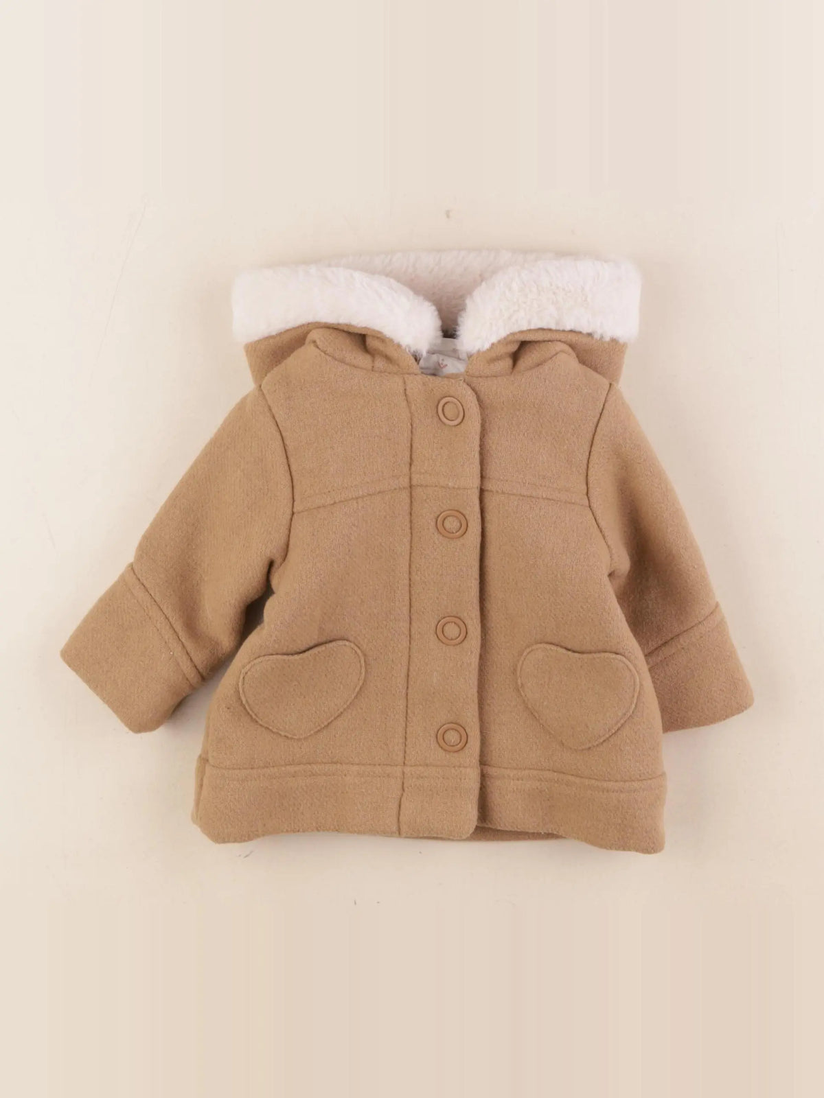 Vertbaudet - manteau marron - 3 mois