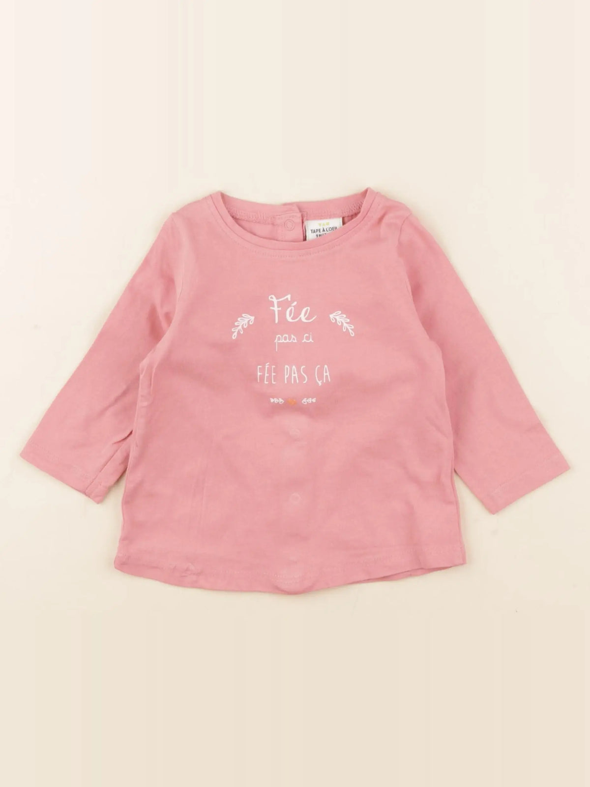 Tape à l'oeil - tee-shirt rose - 9 mois