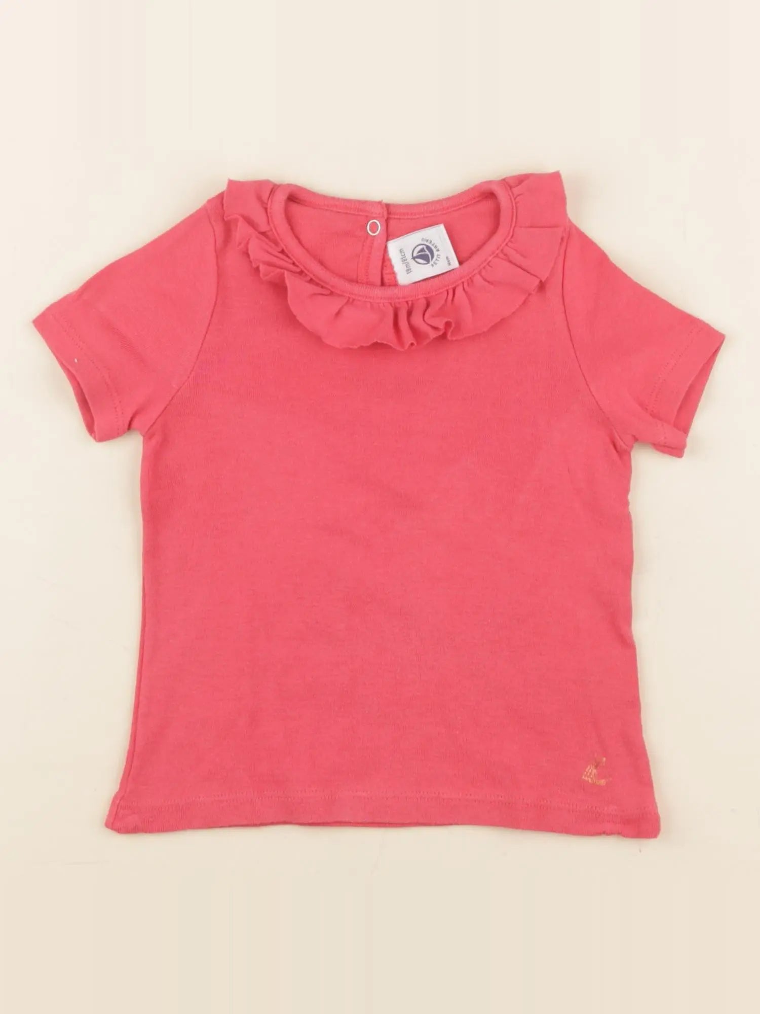Petit Bateau - tee-shirt rose - 18 mois