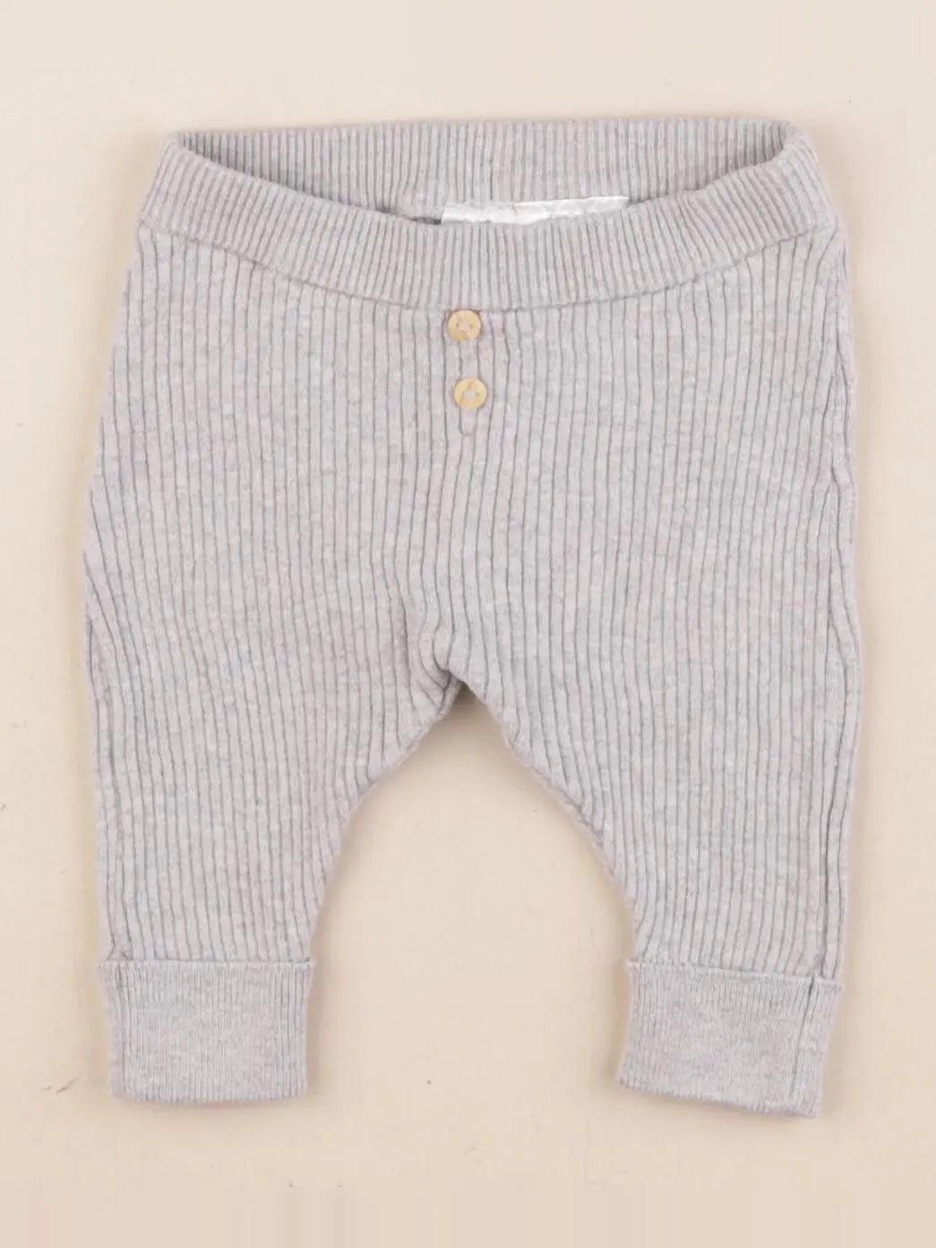 H&M - legging gris - 2/4 mois