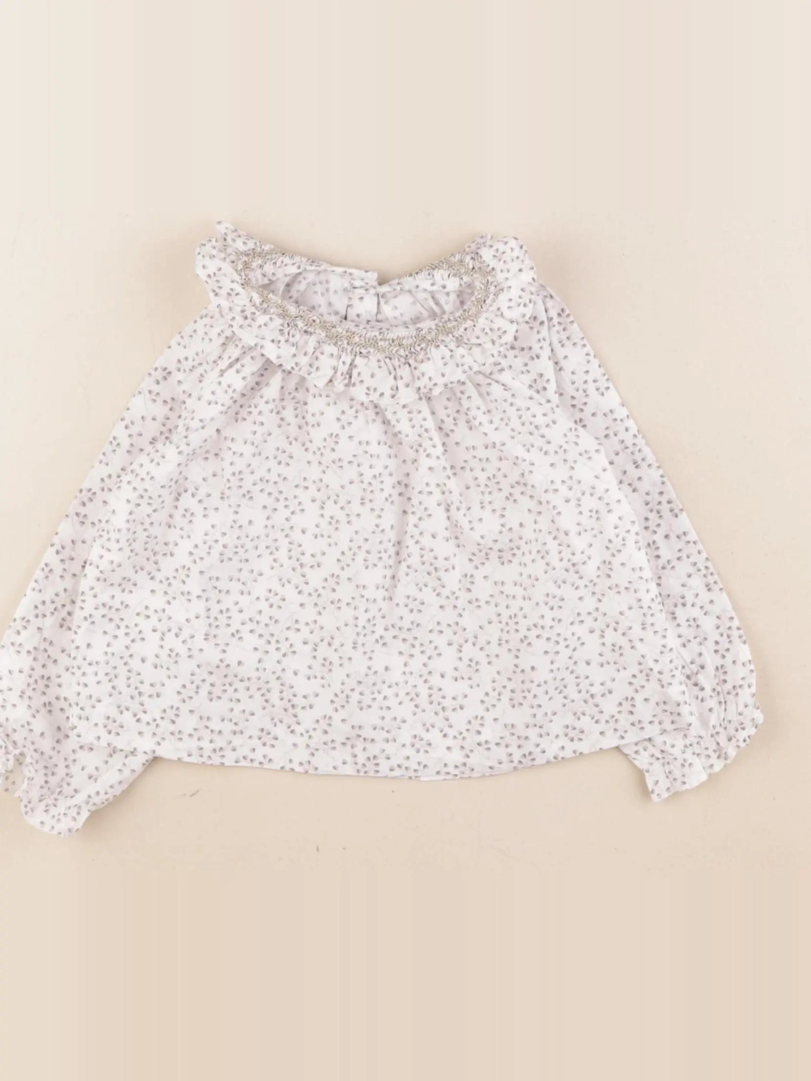 Jacadi - blouse blanc - 12 mois