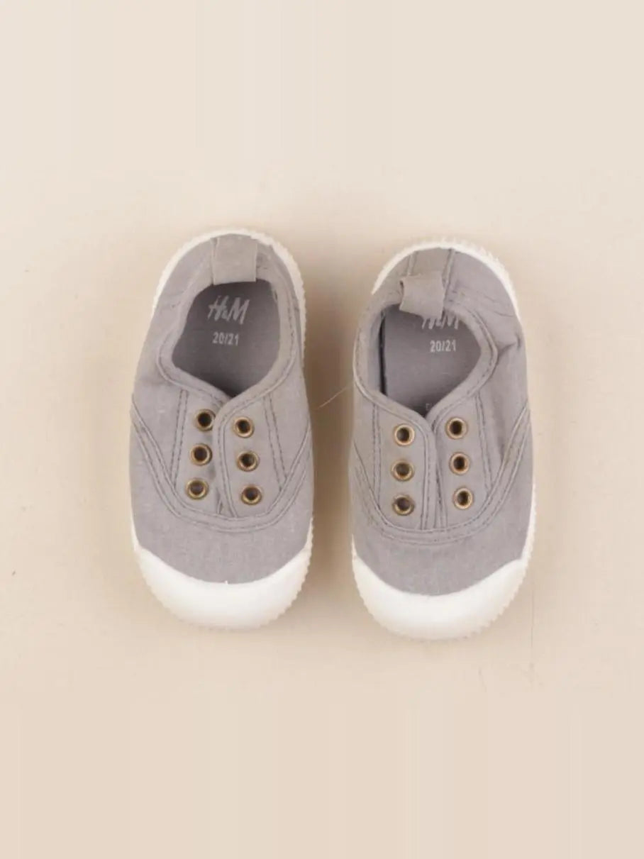 H&M - tennis élastiqué gris - pointure 20/21