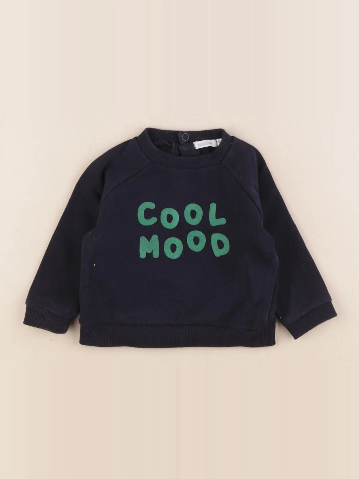 Boutchou - sweat bleu - 6 mois