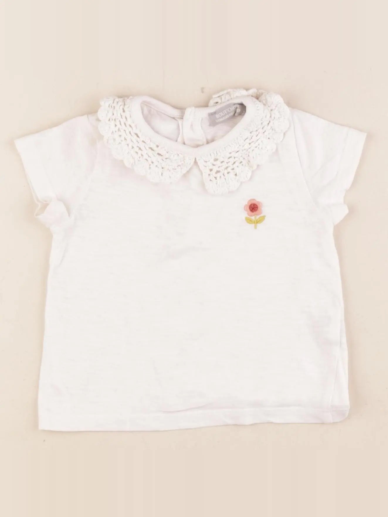 Boutchou - tee-shirt beige - 12 mois