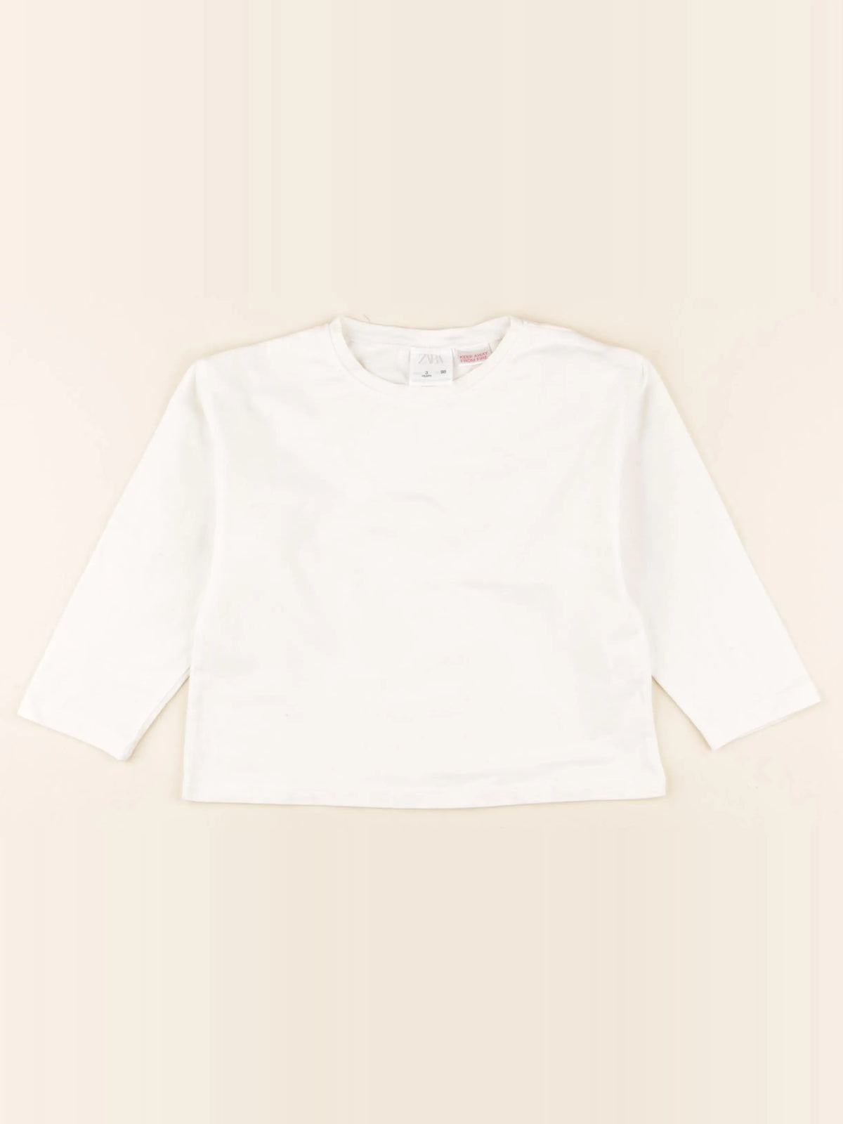 Zara - tee-shirt blanc - 3 ans