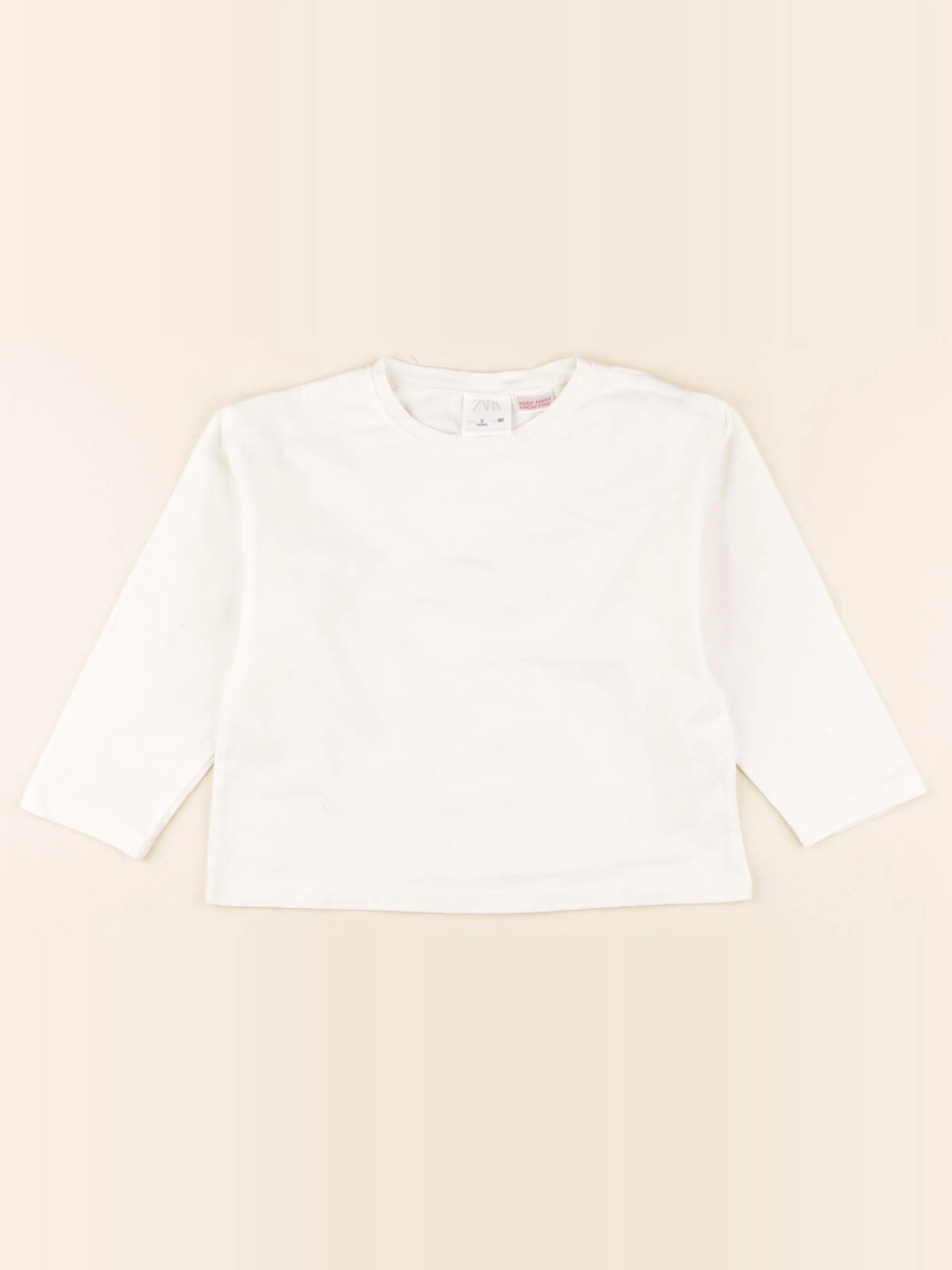 Zara - tee-shirt blanc - 3 ans