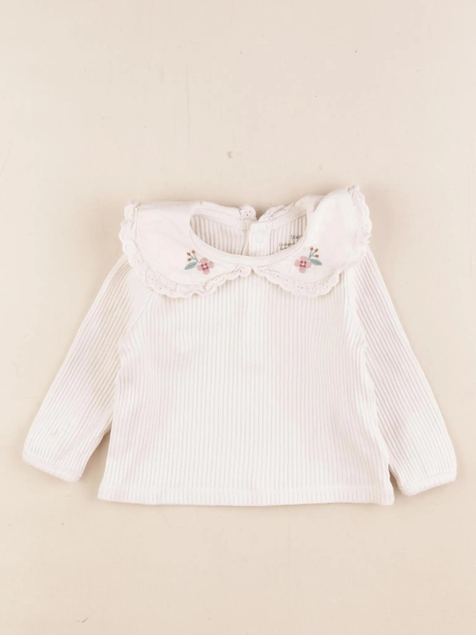 Boutchou - tee-shirt beige - 6 mois