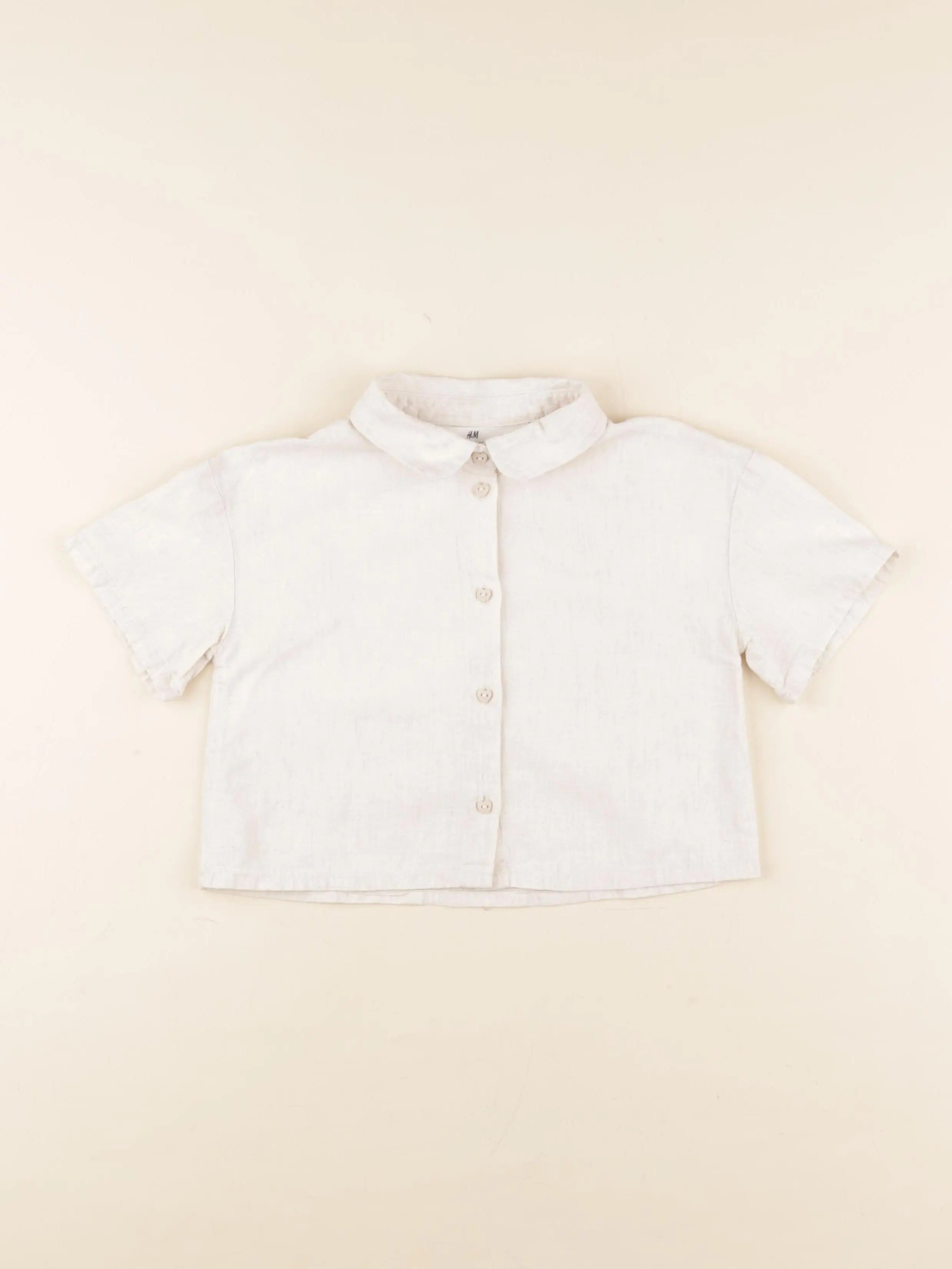 H&M - blouse beige - 3/4 ans