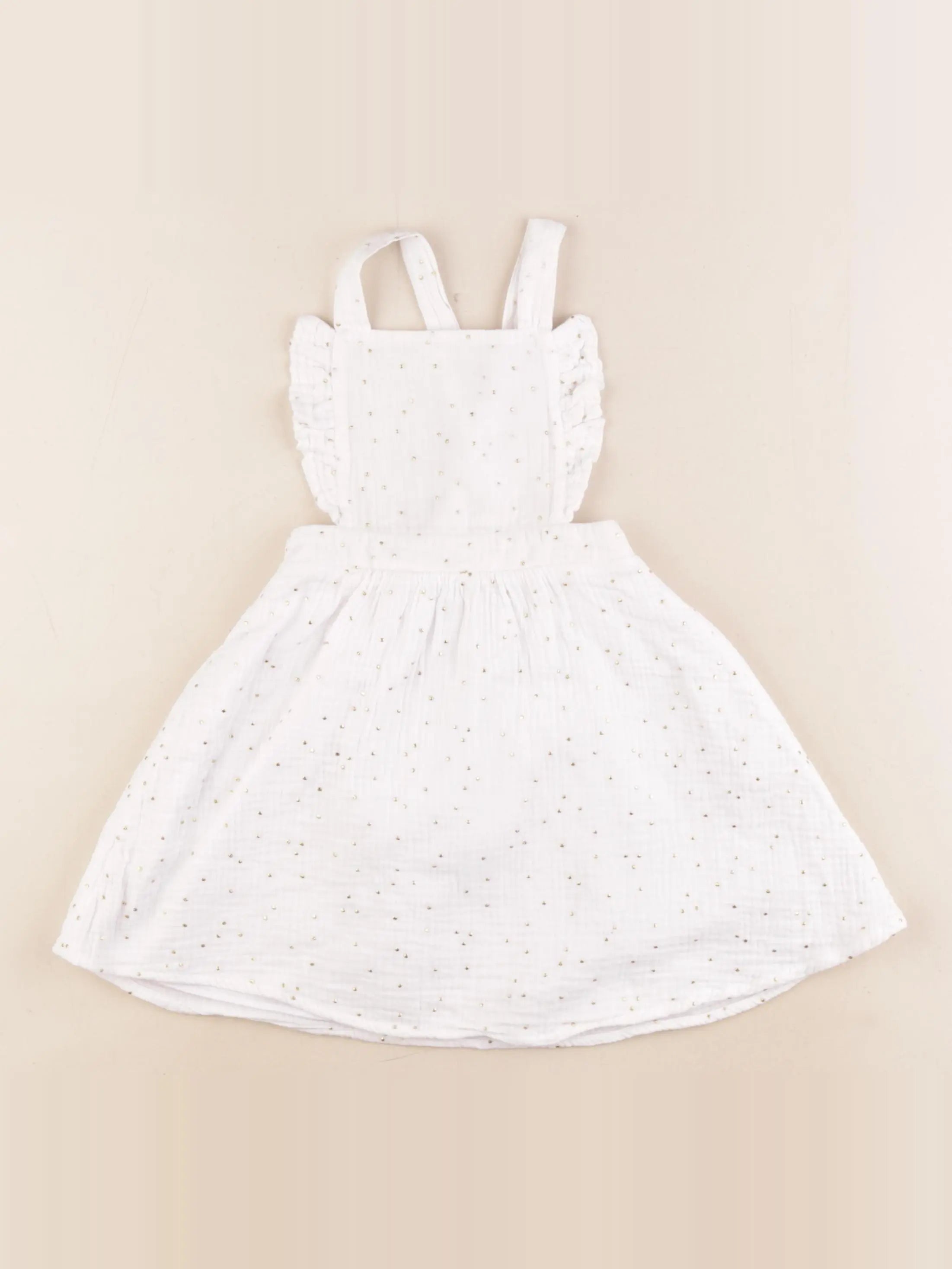 Eden & Victor - robe blanc, or - 3 ans