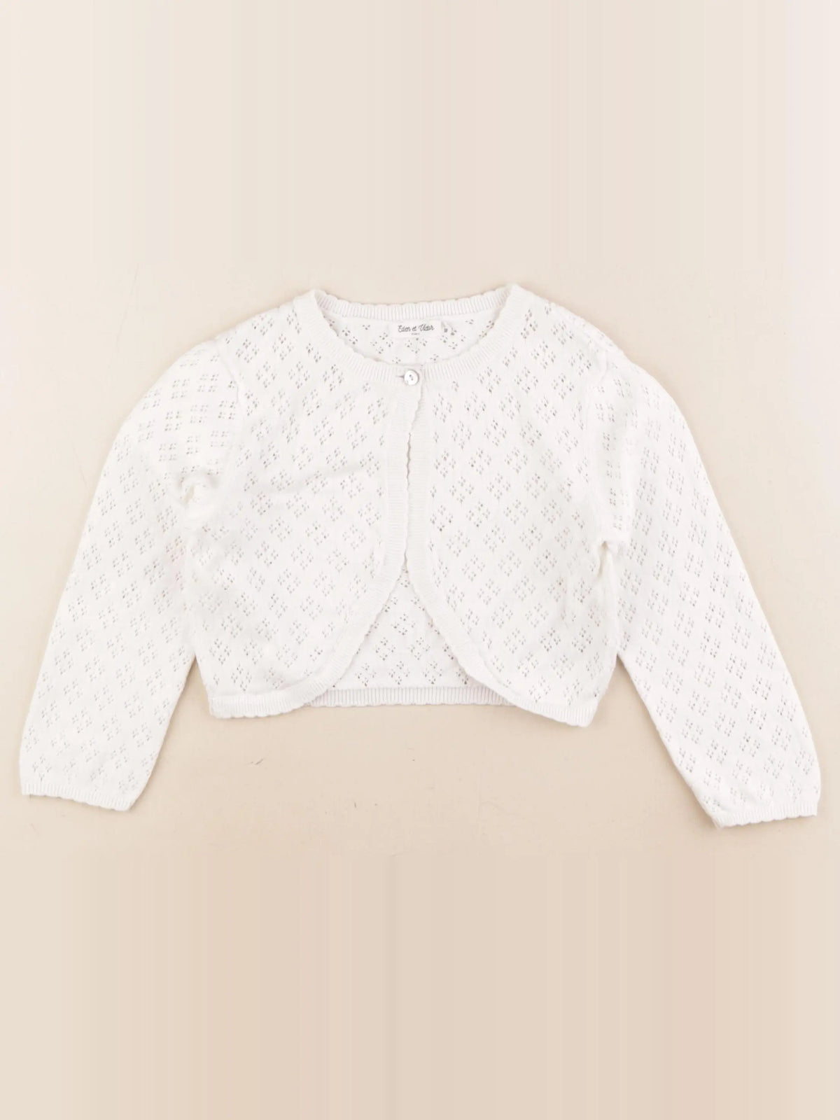 Eden & Victor - gilet blanc - 3 ans