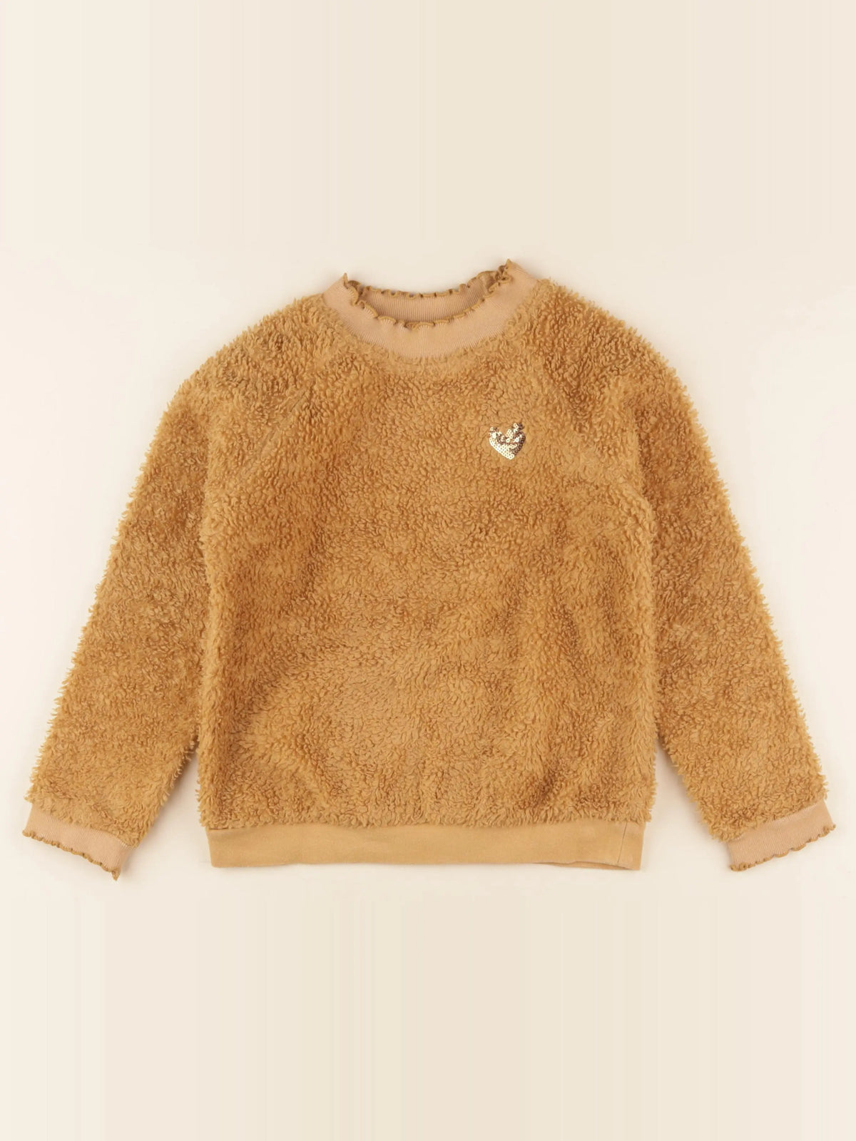 Vertbaudet - pull marron - 8 ans