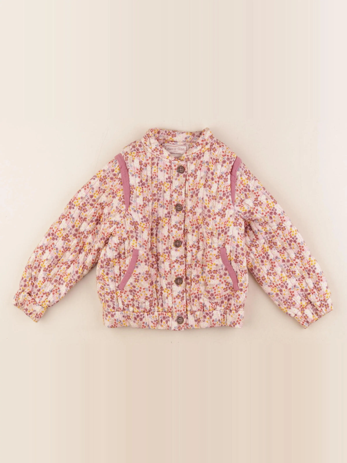 Eden & Victor - veste doublé multicolore - 4 ans