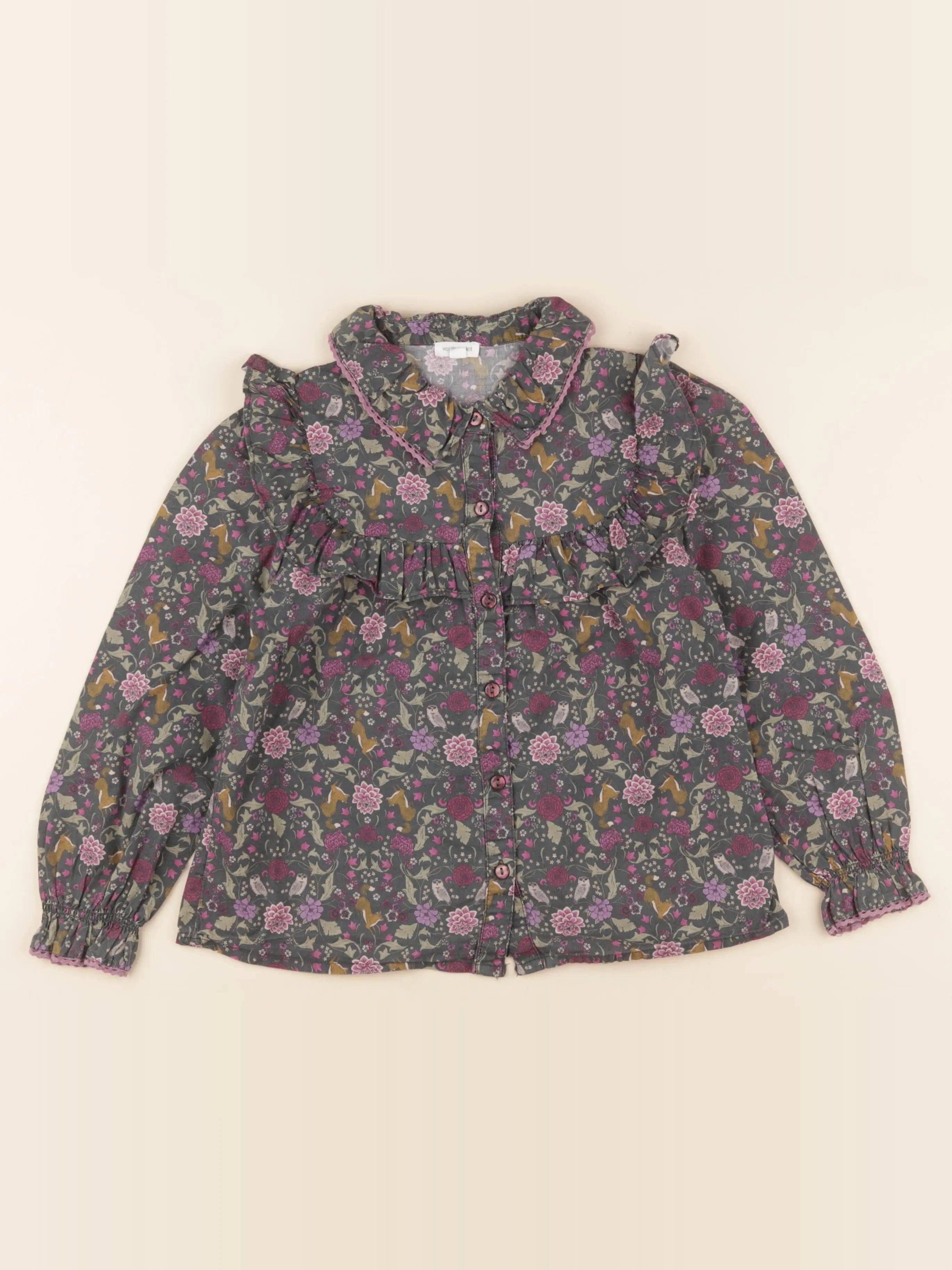 Vertbaudet - blouse multicolore - 8 ans