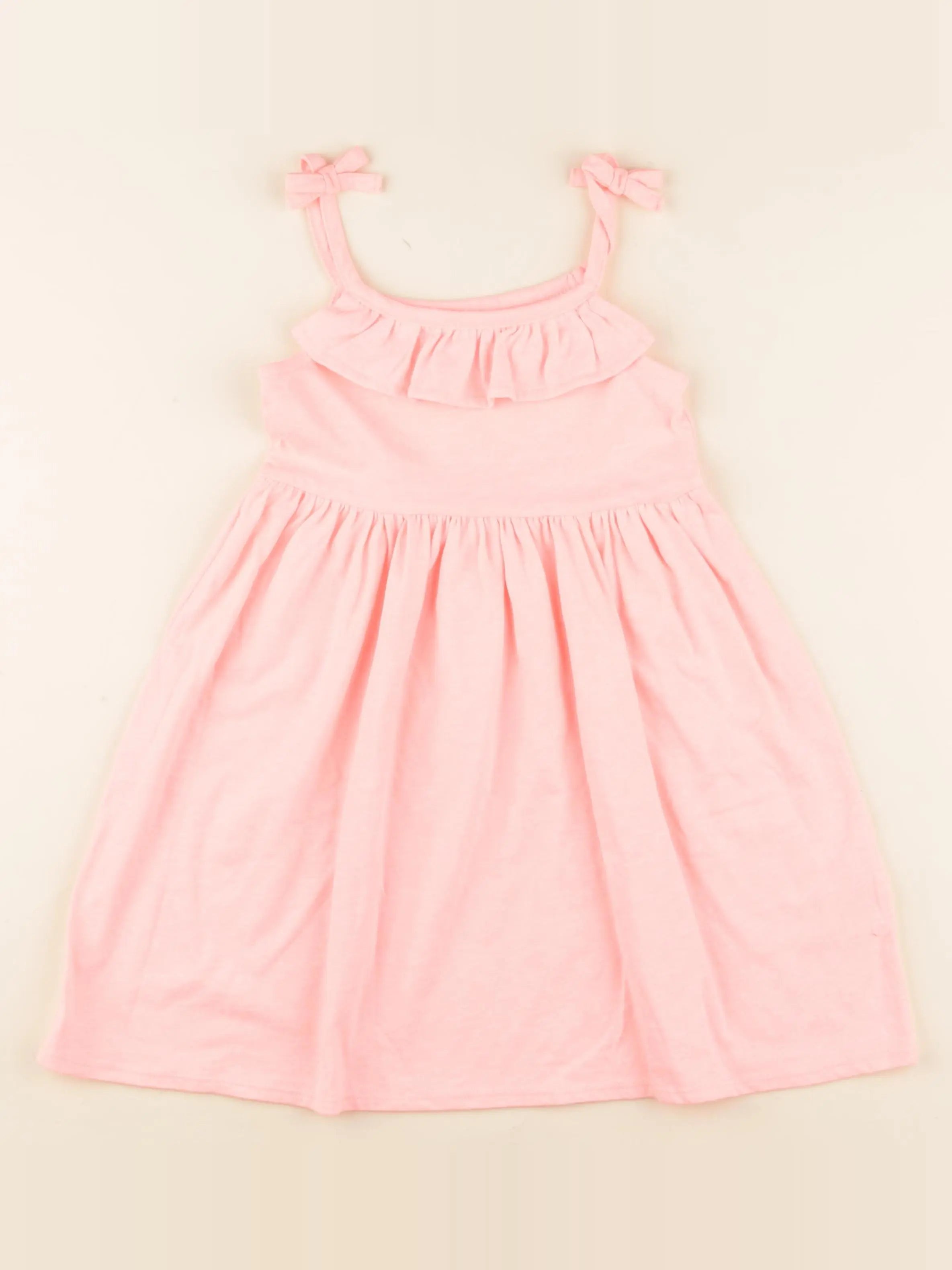 Vertbaudet - robe rose fluo - 5 ans
