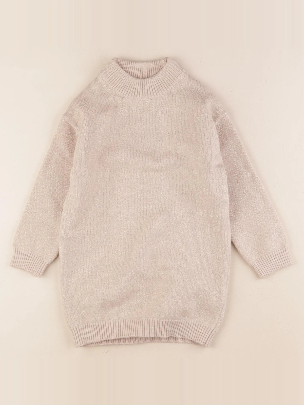 Tape à l'oeil - robe beige, or - 2/3 ans