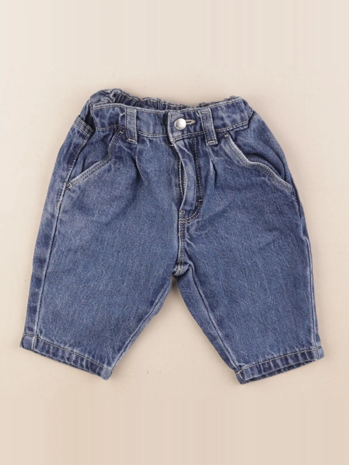 Petit Bateau - jean bleu - 6 mois