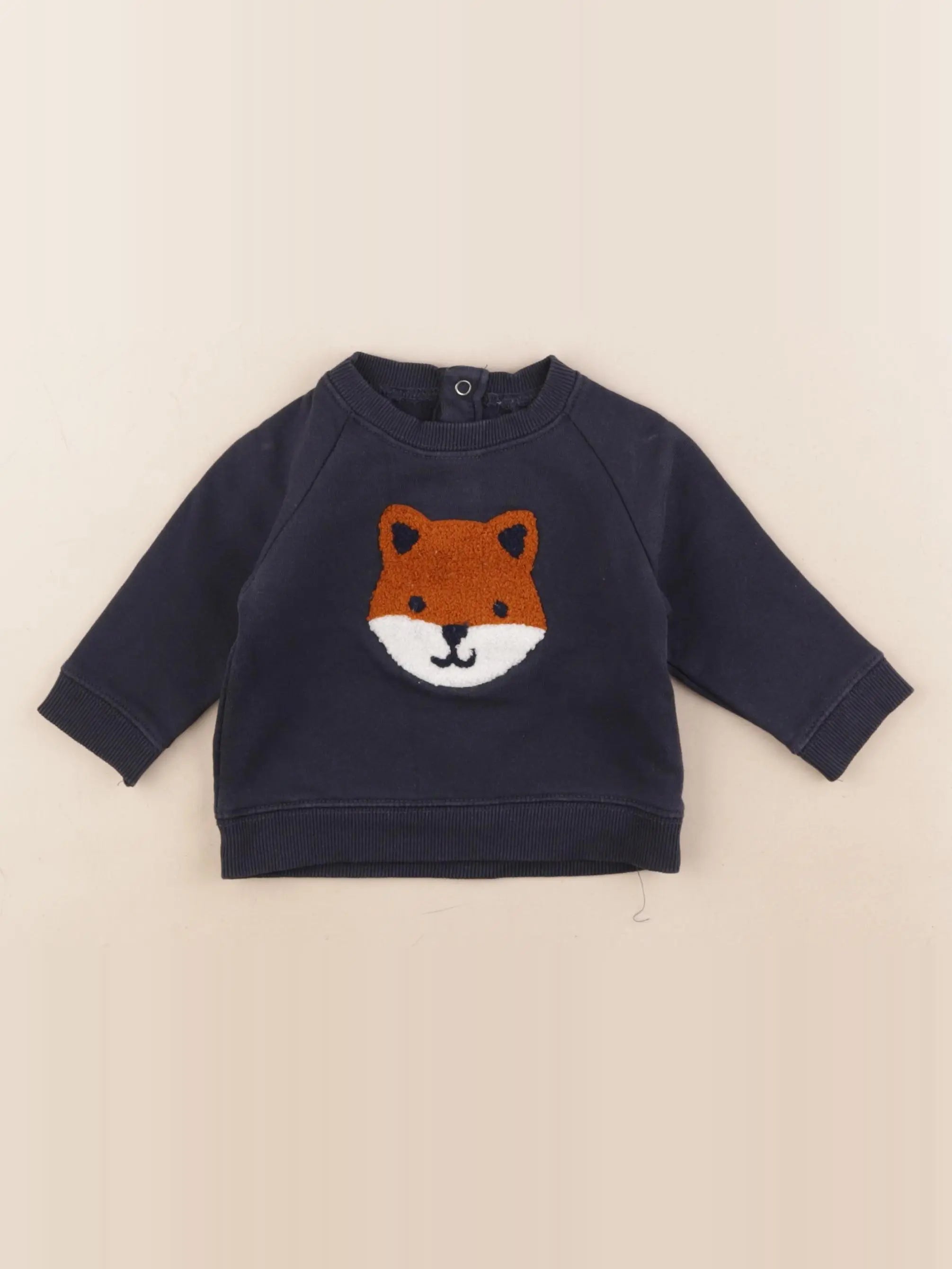 Boutchou - sweat bleu - 6 mois