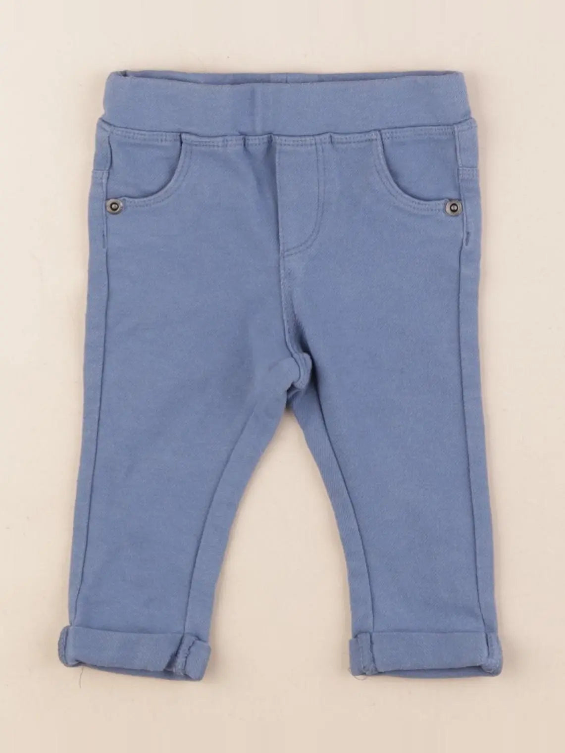 Vertbaudet - jegging bleu - 6 mois