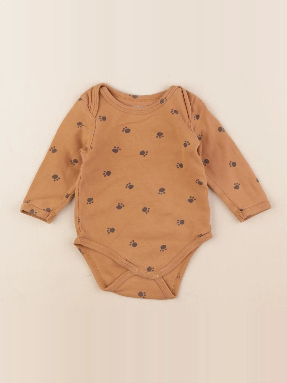 Vertbaudet - body marron - 6 mois