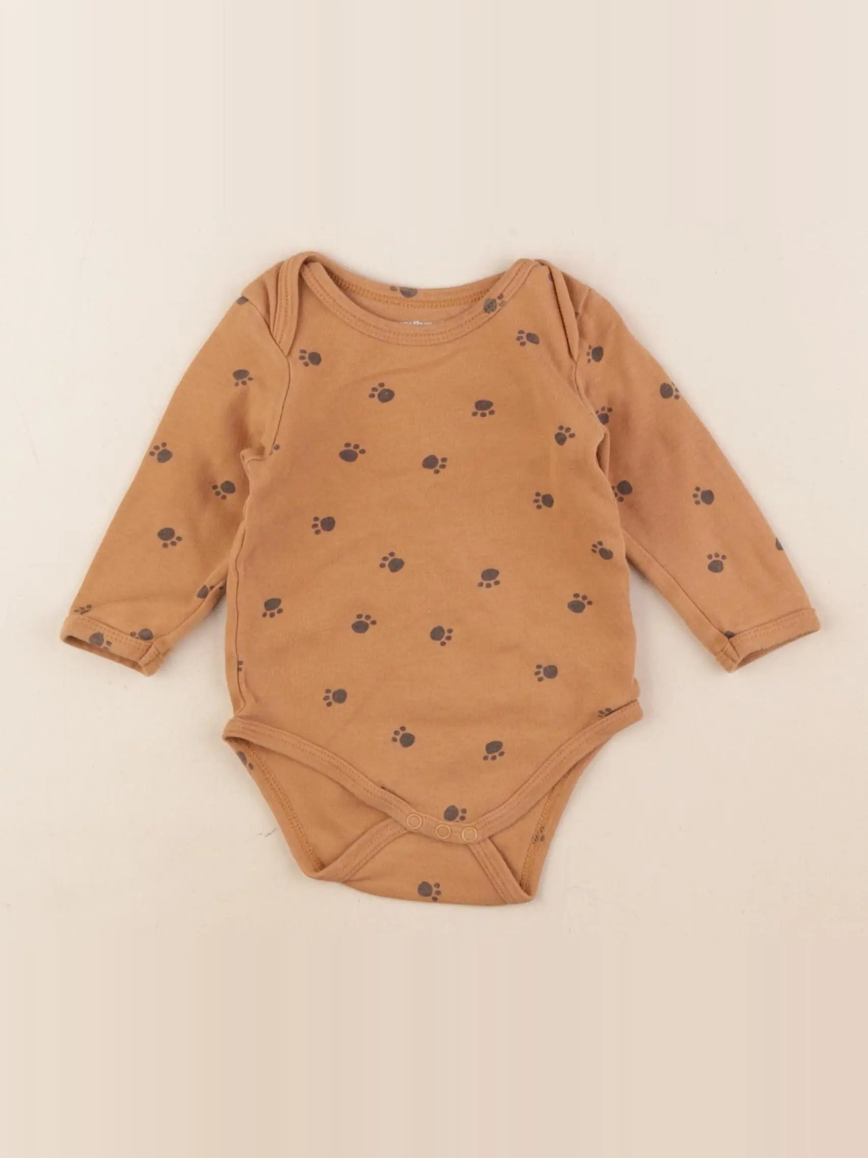 Vertbaudet - body marron - 6 mois