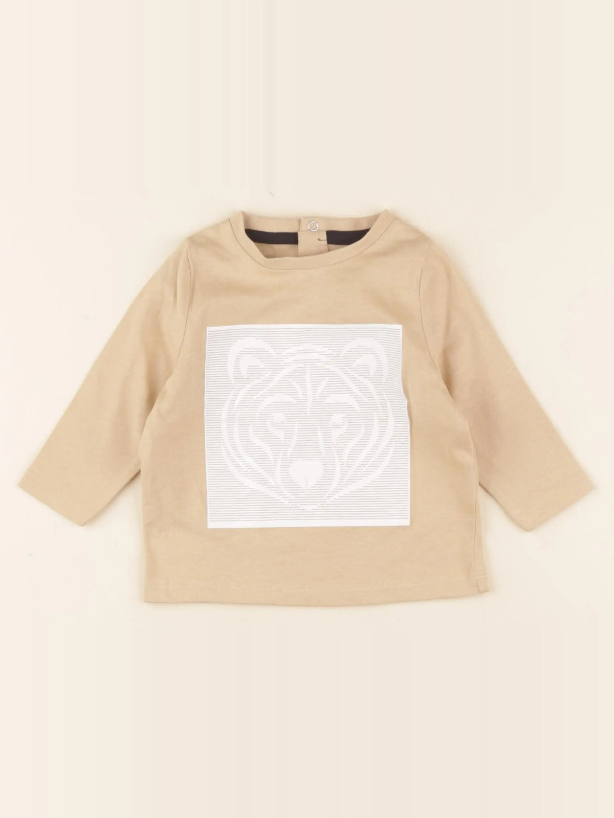 Little Cigogne - tee-shirt beige - 9 mois