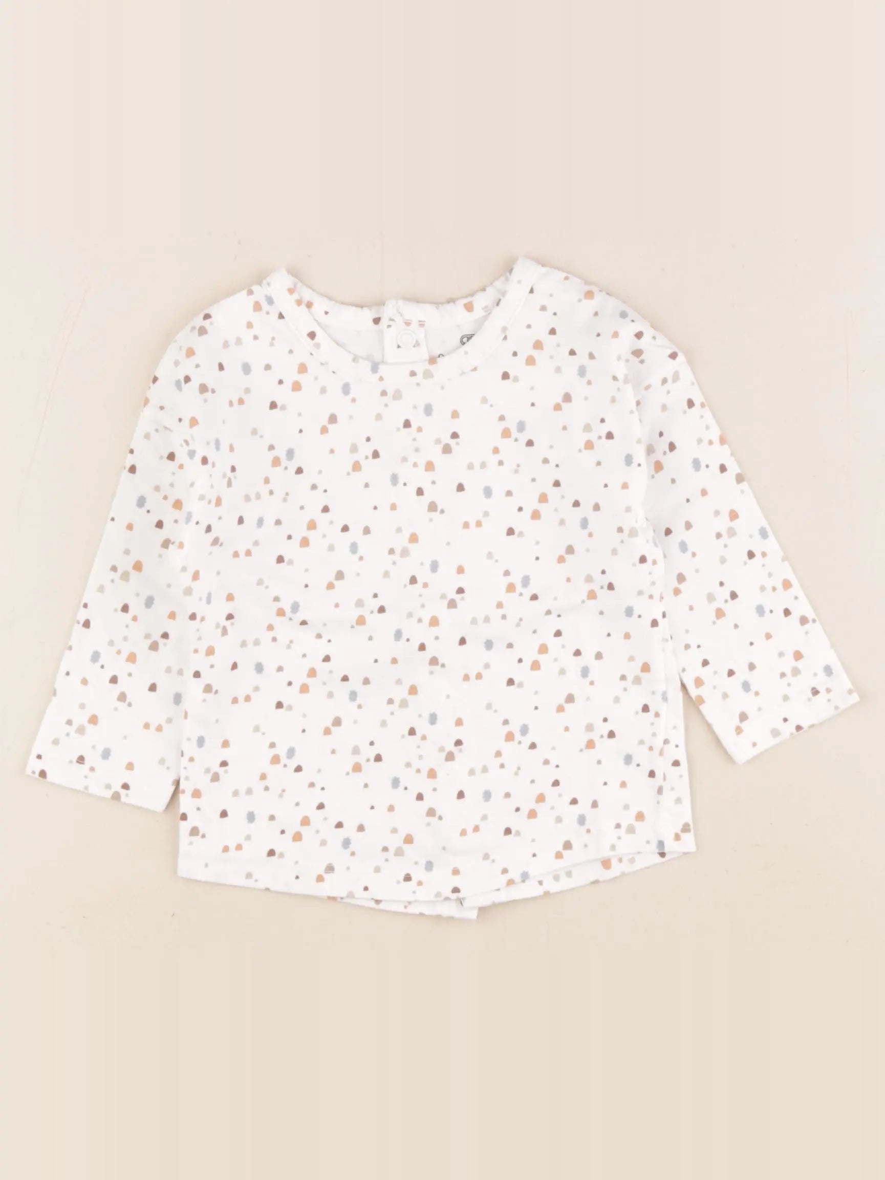 La Redoute - tee-shirt blanc, multicolore - 9 mois