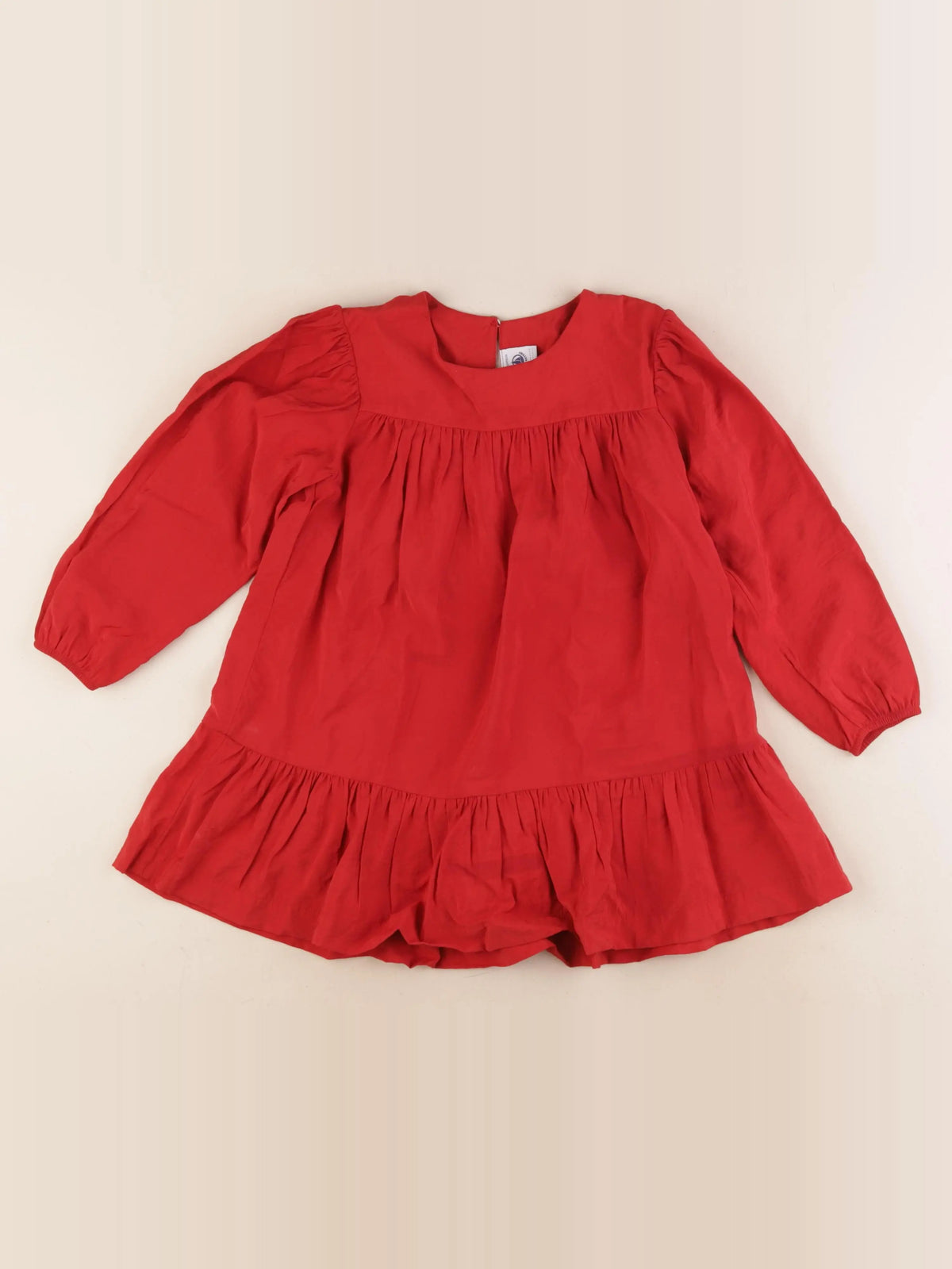 Petit Bateau - robe rouge - 5 ans